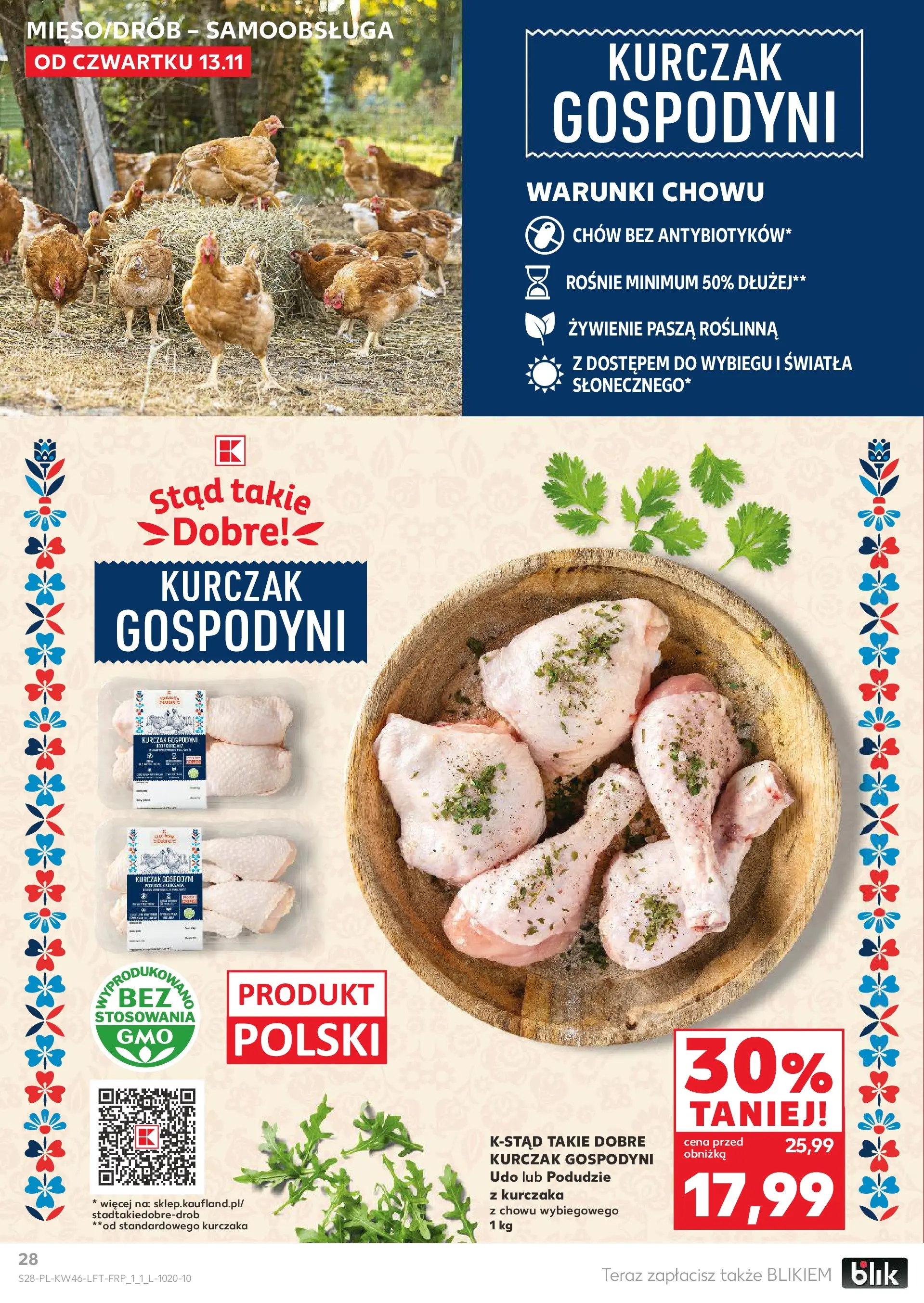 Kaufland gazetka od 13.11.2025 - od jutra PDF | Strona: 28 | Produkty: Kurczak