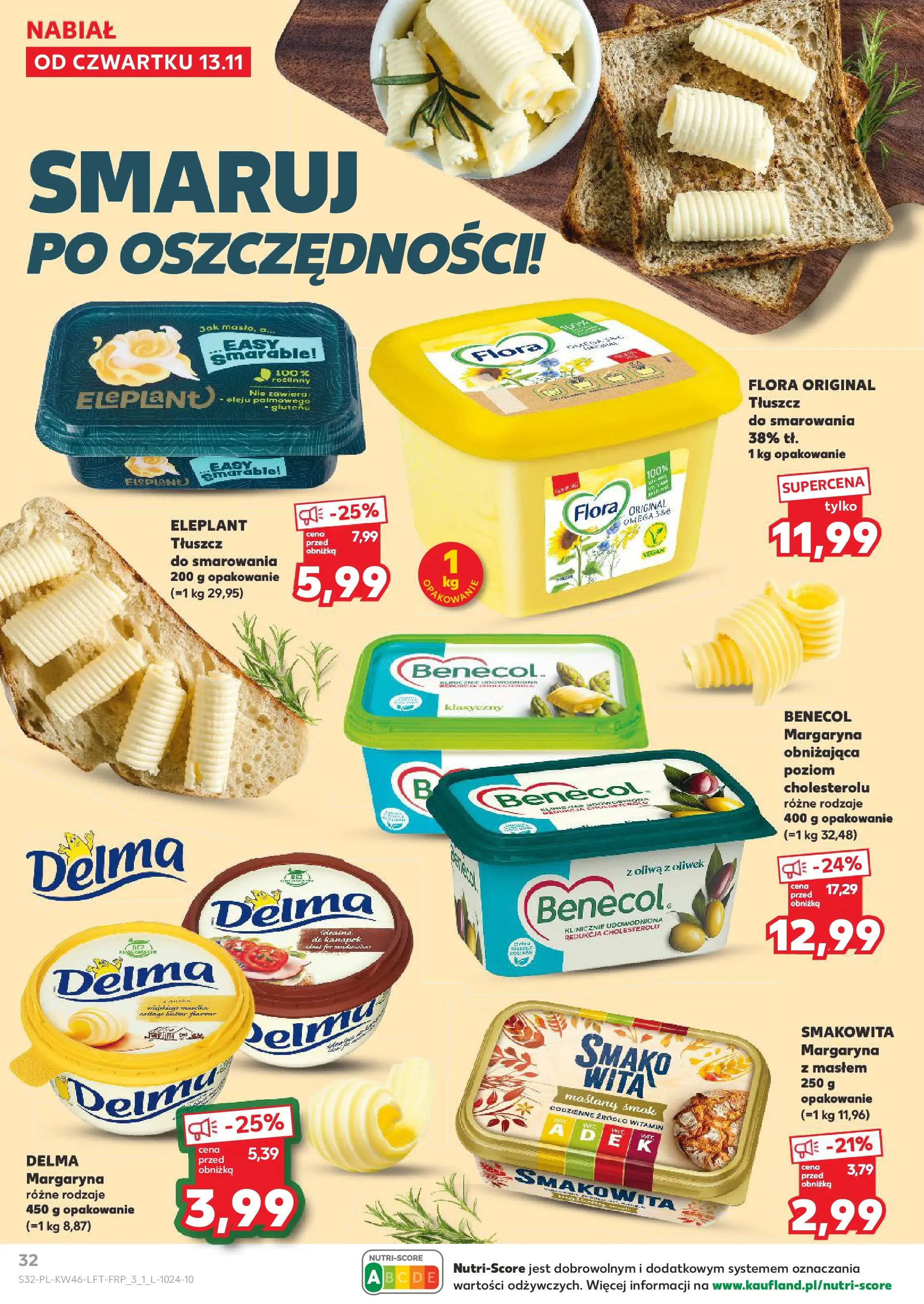 Kaufland gazetka od 13.11.2025 - od jutra PDF | Strona: 32 | Produkty: Oliwa z oliwek, Margaryna