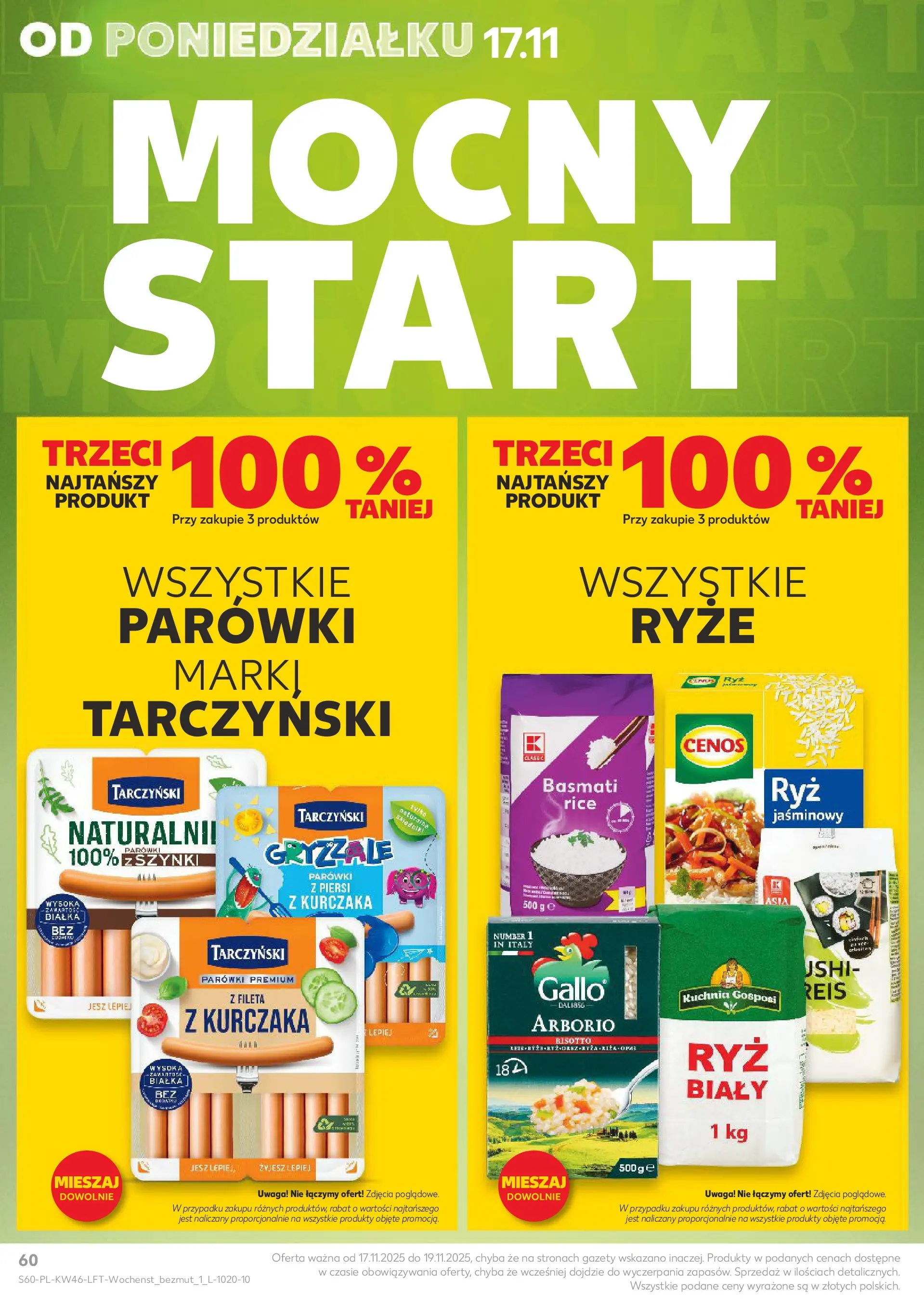 Kaufland gazetka od 13.11.2025 - od jutra PDF | Strona: 60 | Produkty: Piersi, Parówki