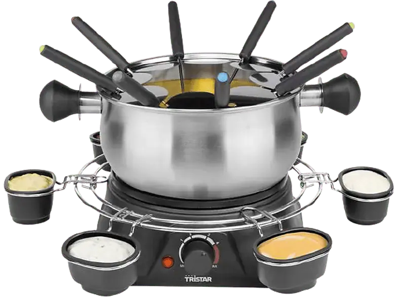 TriStar Fondue-Familien Set 1.3l, Edelstahl, FO-1109 Fondue