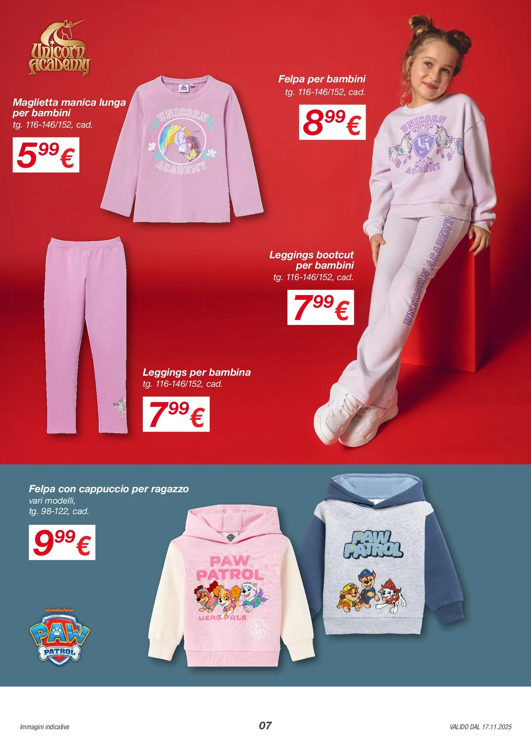 KiK volantino dal 17/11 > BLACK FRIDAY 2025 | Pagina: 7 | Prodotti: Felpa, Leggings, Maglietta, Cappuccio