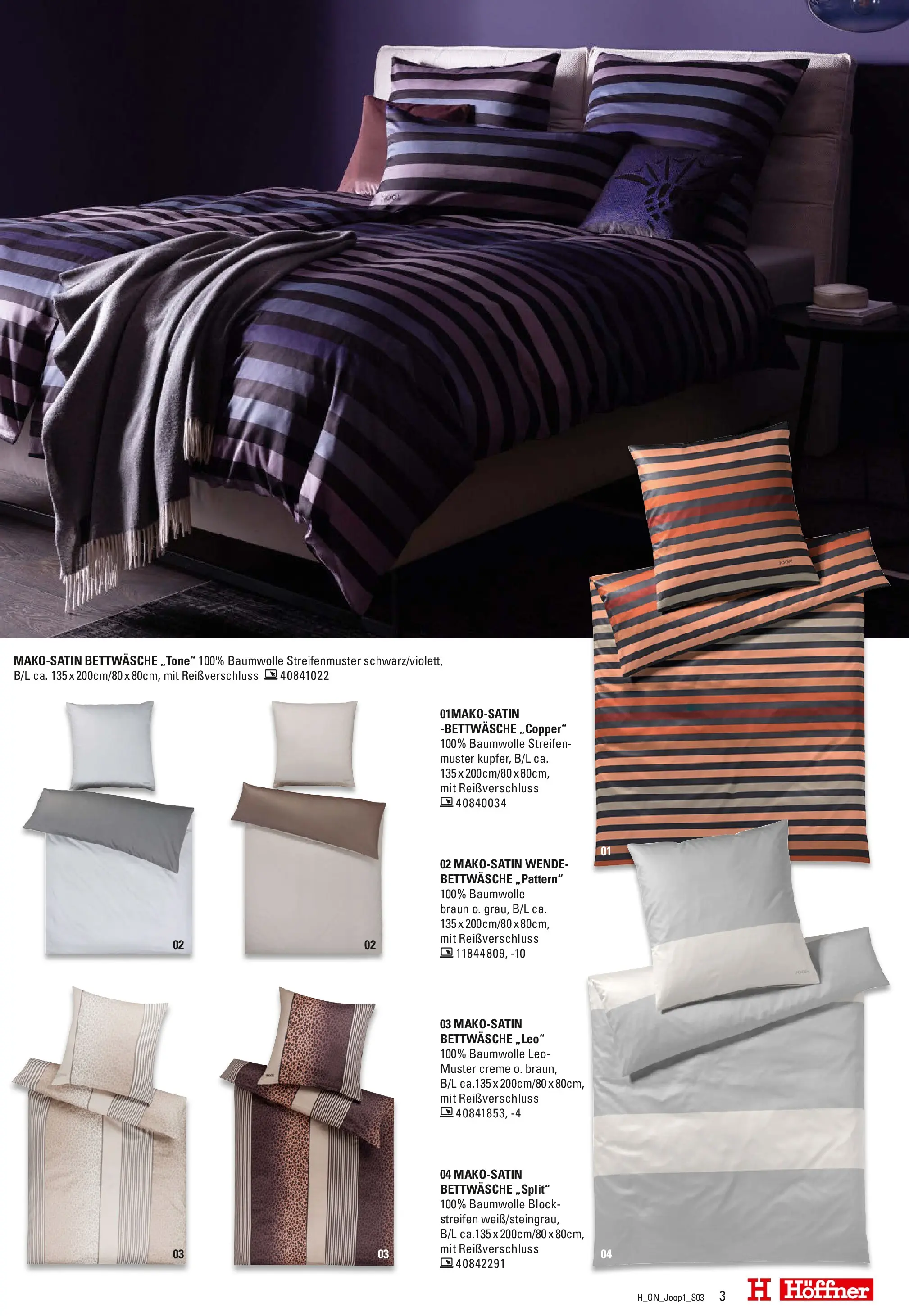 Höffner - Höffner: Möbelangebote (ab 11.11.2025) zum Blättern | Seite: 3 | Produkte: Bettwäsche, Creme