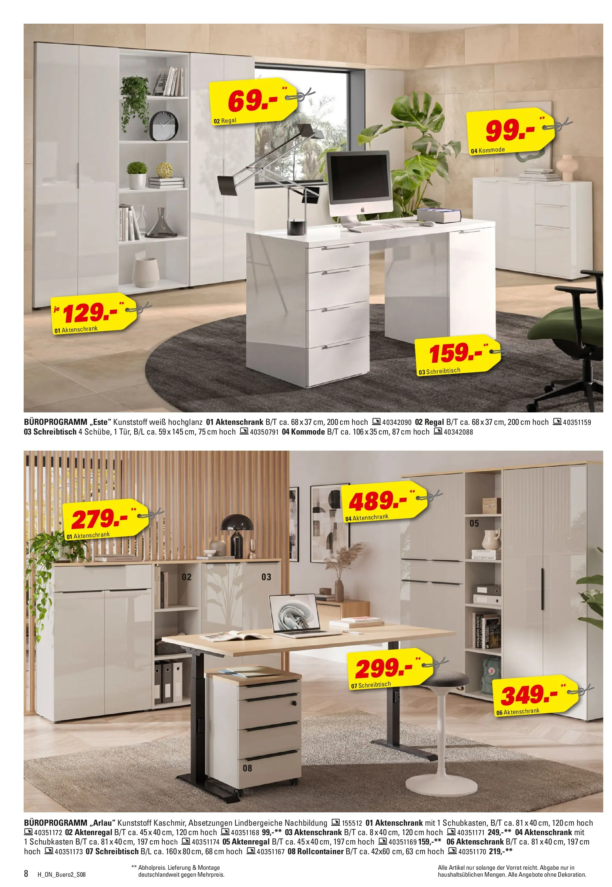 Höffner - Höffner: Möbelangebote (ab 11.11.2025) zum Blättern | Seite: 8 | Produkte: Kommode, Regal, Rollcontainer, Aktenregal