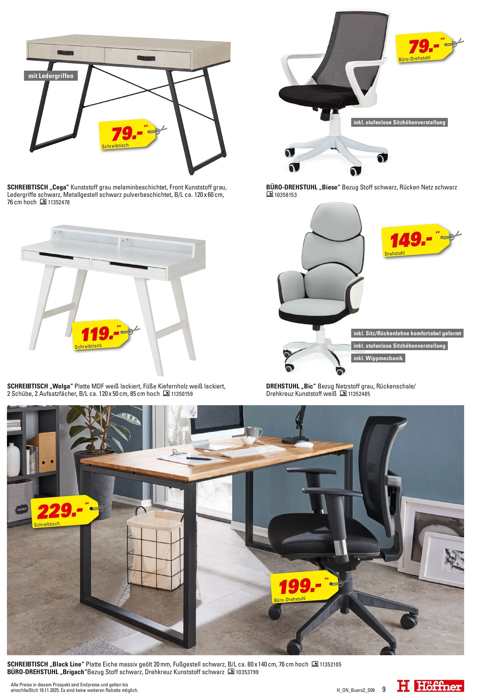Höffner - Höffner: Möbelangebote (ab 11.11.2025) zum Blättern | Seite: 9