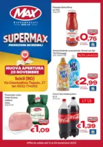 Max Supermercati Supermax promozioni incredibili - al 24.11.2025