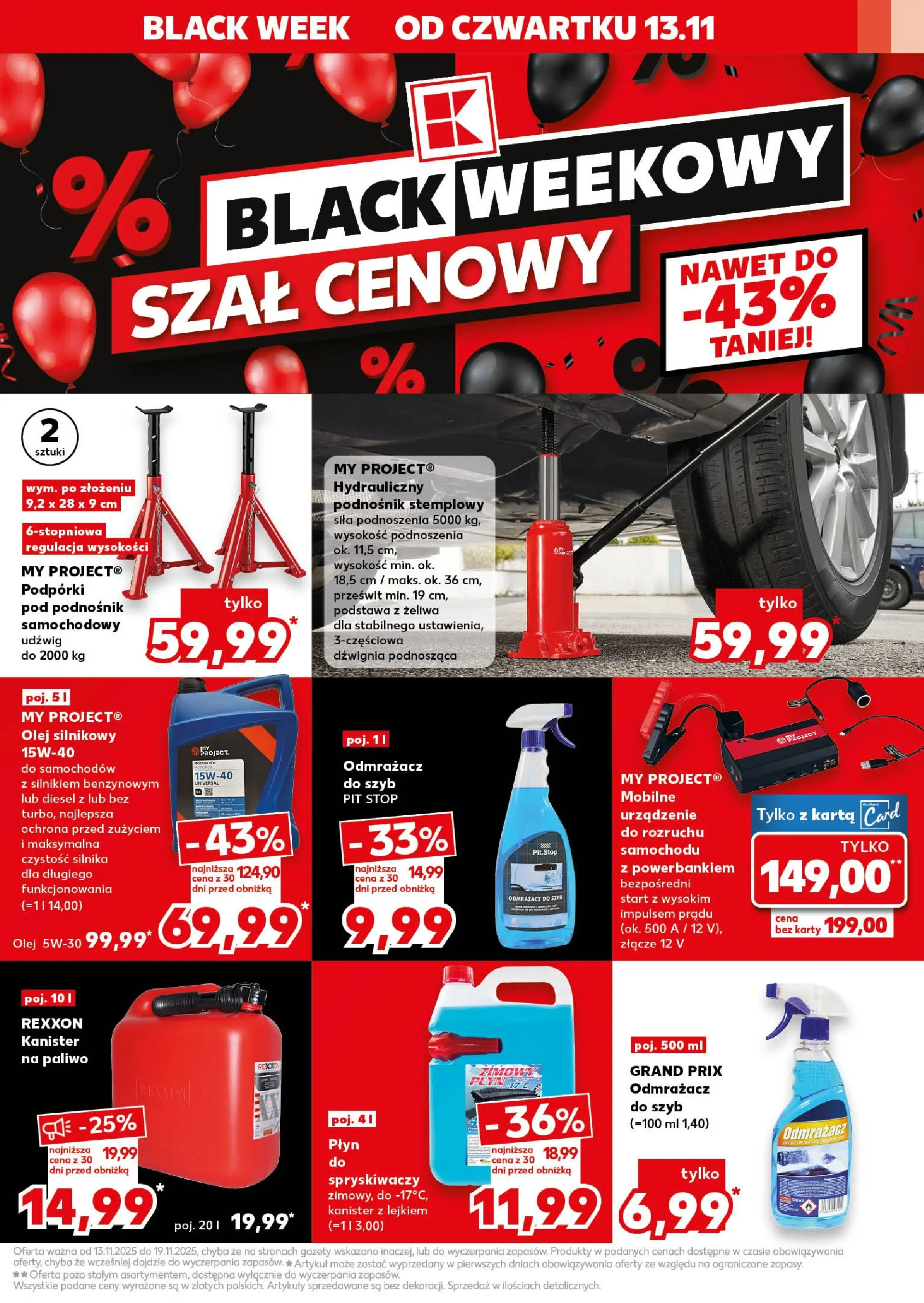 Kaufland gazetka (13.11.2025) od jutra ✳️ BLACK FRIDAY | Strona: 9 | Produkty: Karta, Szal, Złącze, Olej