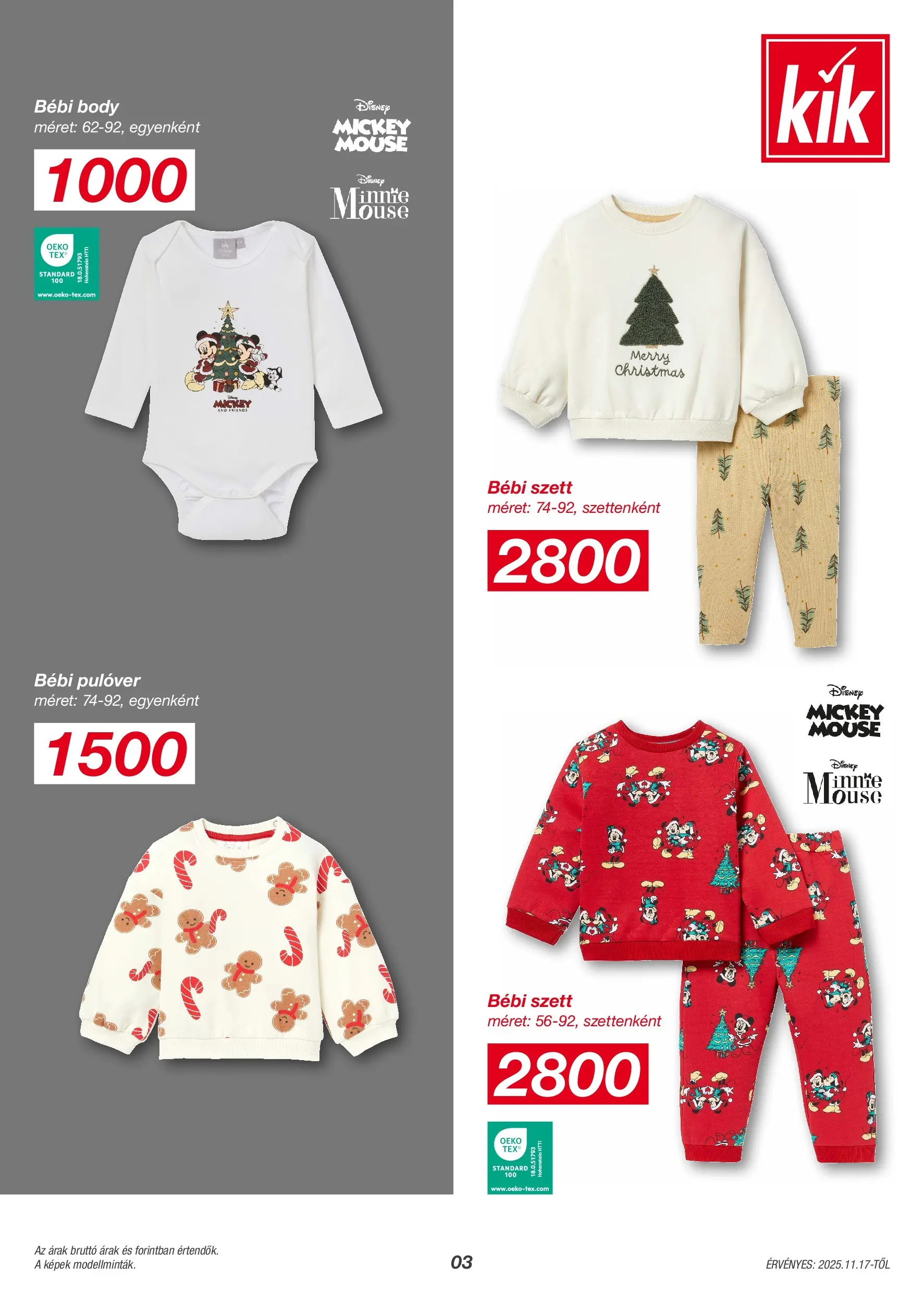 Kik - KiK újság érvényessége 2025.11.23-ig - 2025.11.13. -tól/töl > akció, lapozható szórólap 🛍️ | Oldal: 3 | Termékek: Body, Pulóver