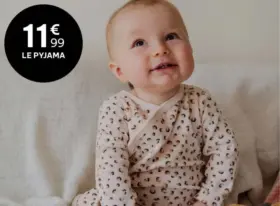 -50% sur le 2ème pyjama bébé