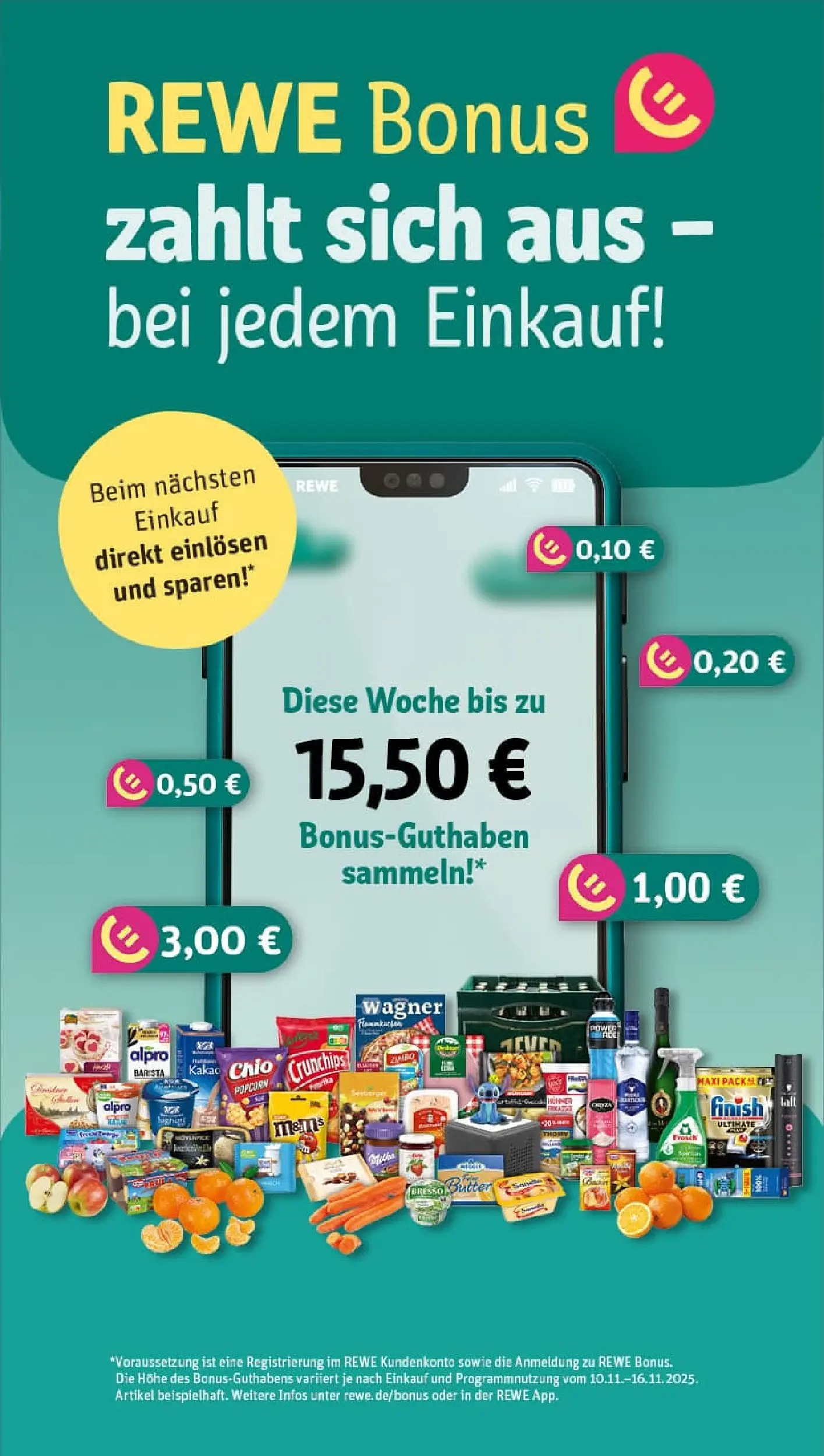 REWE Prospekt ab 17.11.2025 zum Blättern » Angebote | Seite: 5 | Produkte: Milch, Weizenmehl, Salz, Kuchen