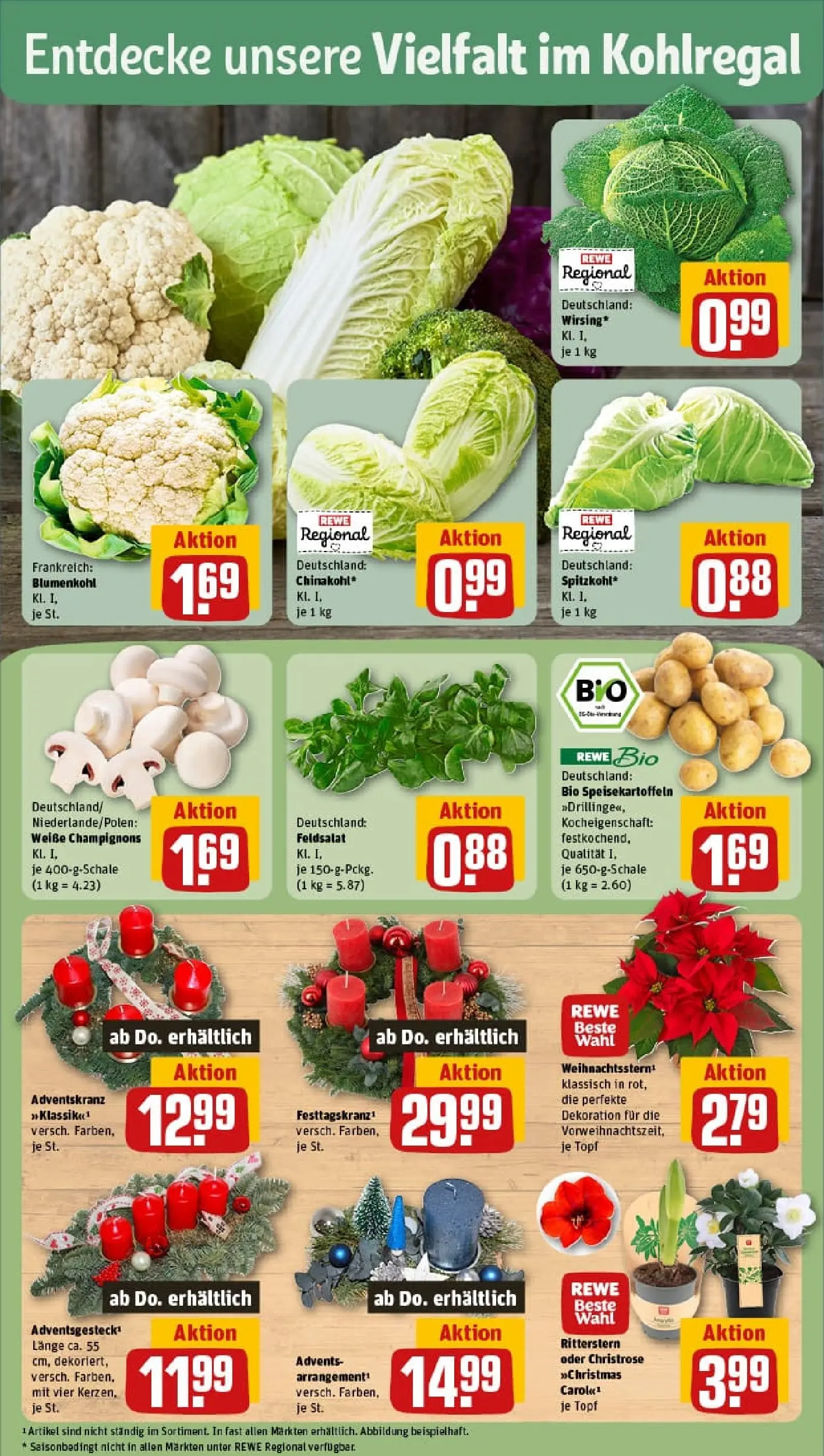 REWE Prospekt ab 17.11.2025 zum Blättern » Angebote | Seite: 11 | Produkte: Himbeeren, Mandarinen, Orangen, Heidelbeeren