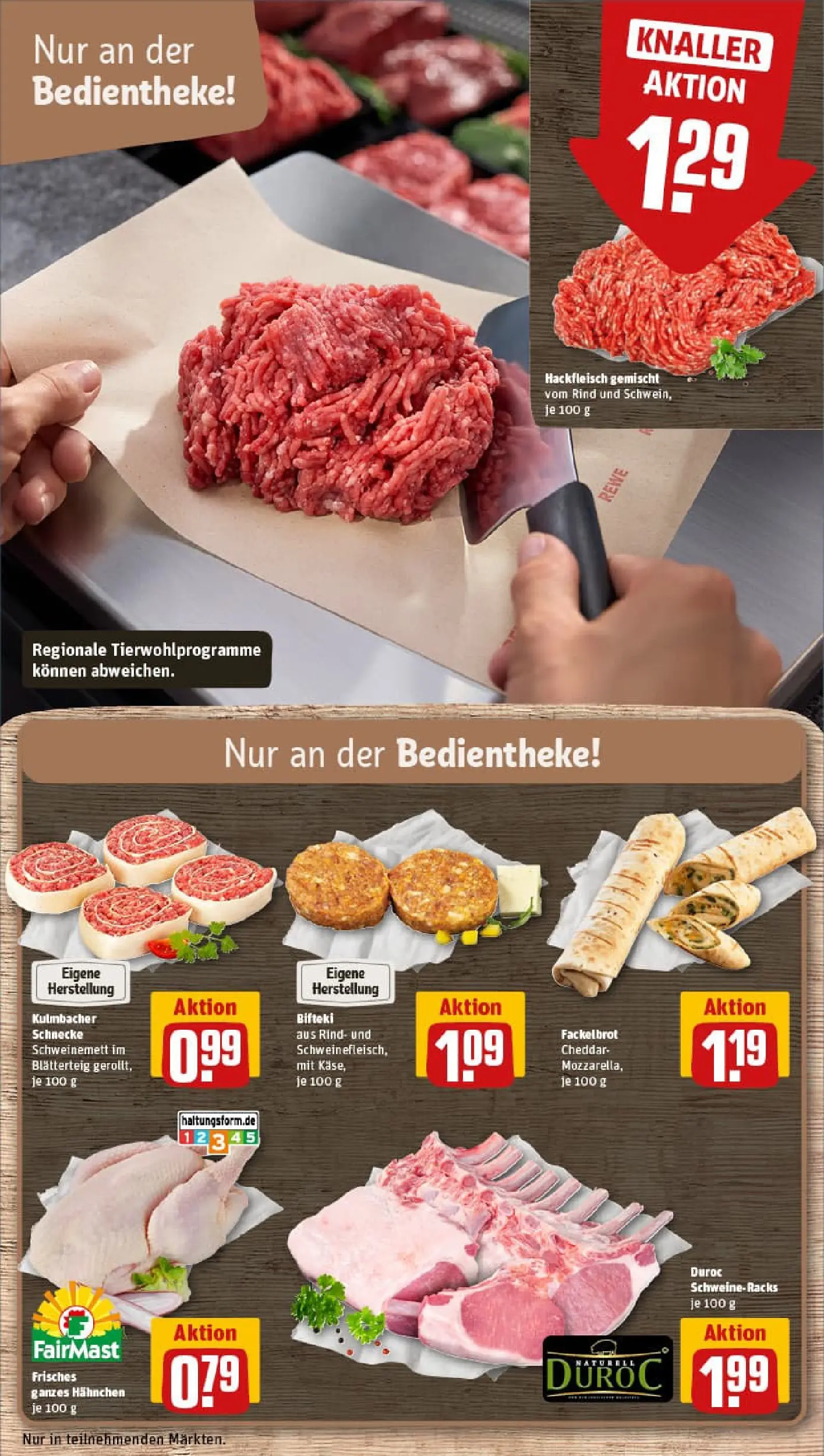 REWE Prospekt ab 17.11.2025 zum Blättern » Angebote | Seite: 10 | Produkte: Hahnchen, Hackfleisch