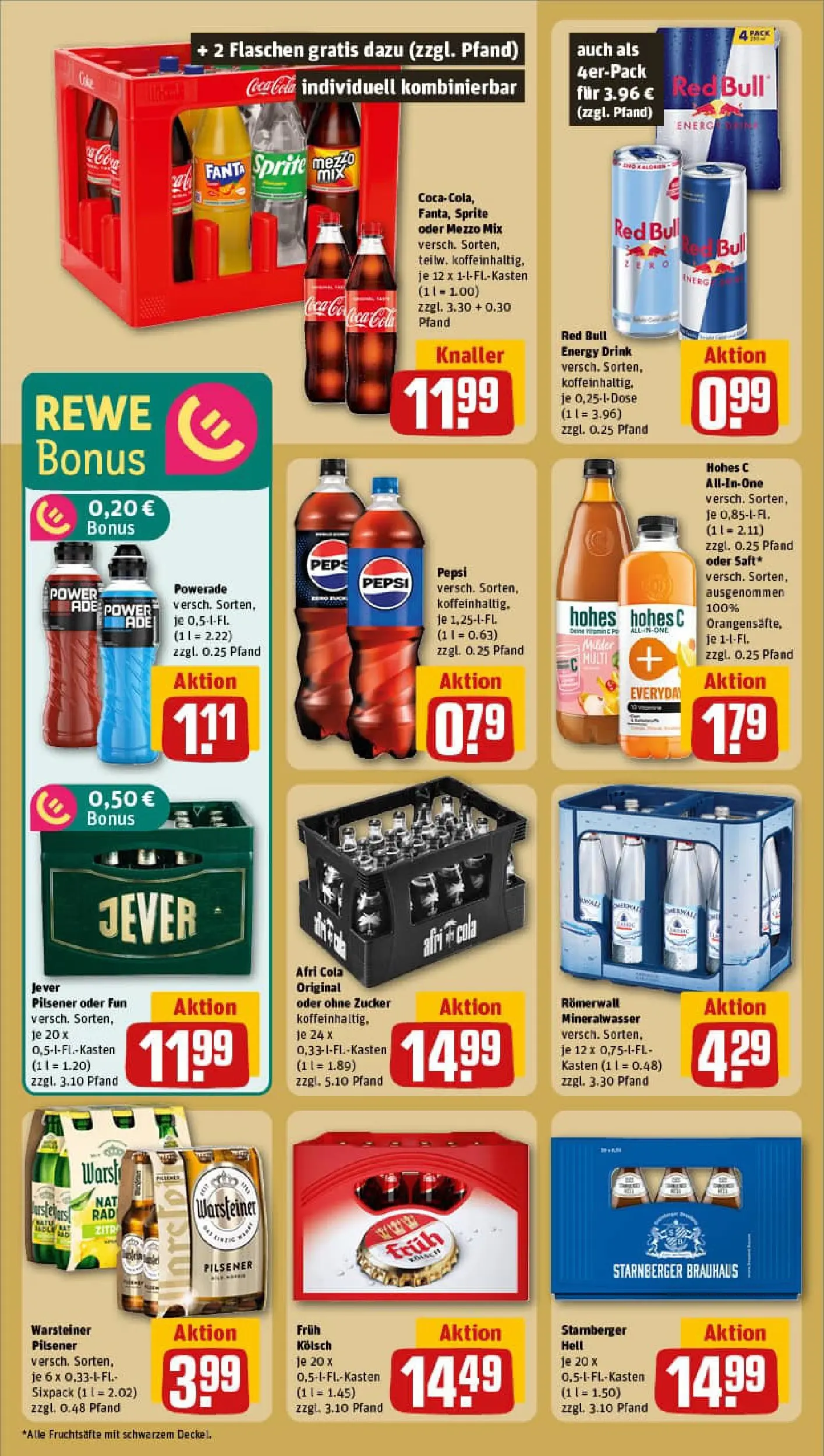REWE Prospekt ab 17.11.2025 zum Blättern » Angebote | Seite: 18 | Produkte: Mezzo mix, Energy, Zucker, Pepsi