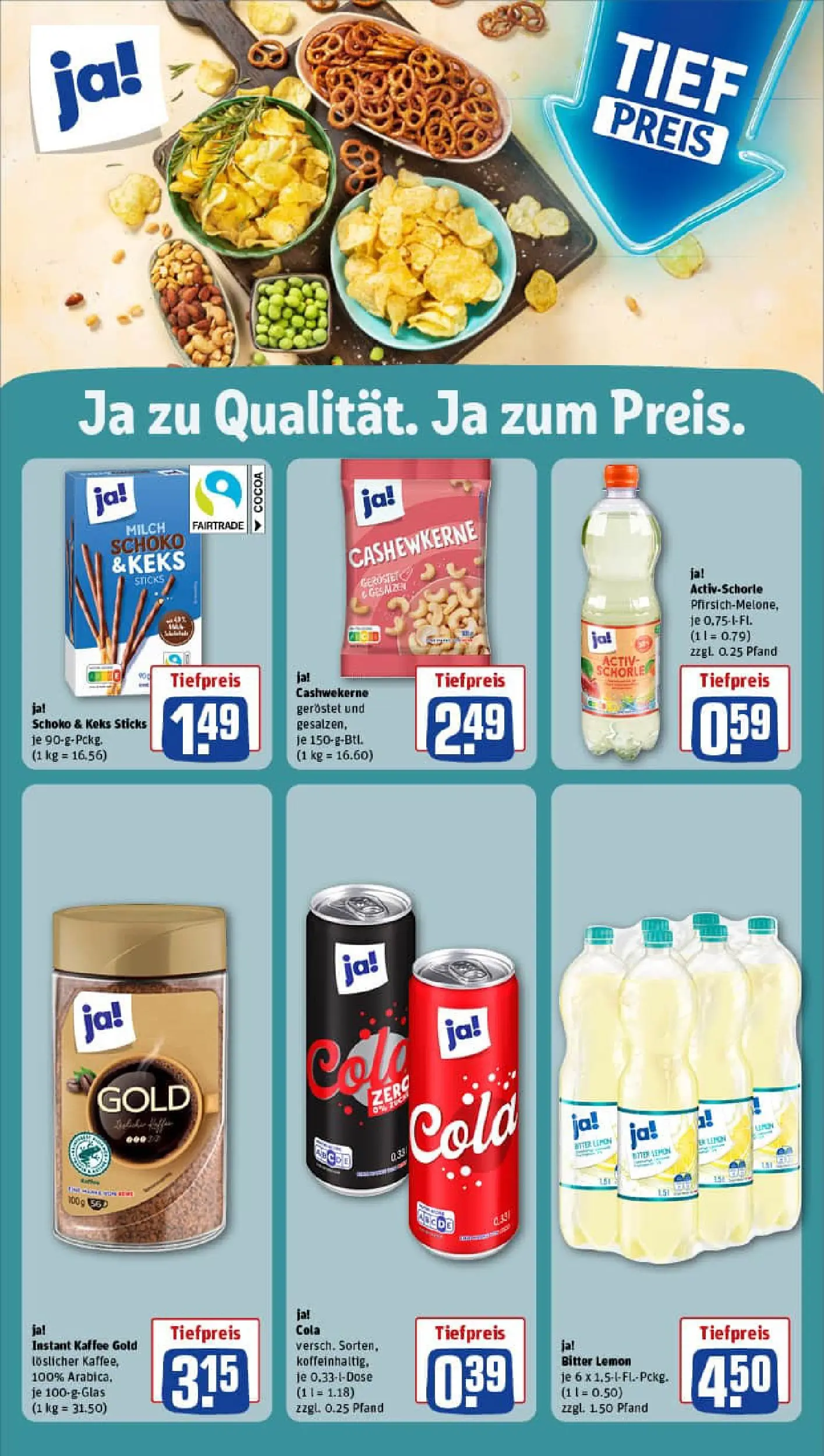REWE Prospekt ab 17.11.2025 zum Blättern » Angebote | Seite: 22 | Produkte: Cola, Milch, Kaffee