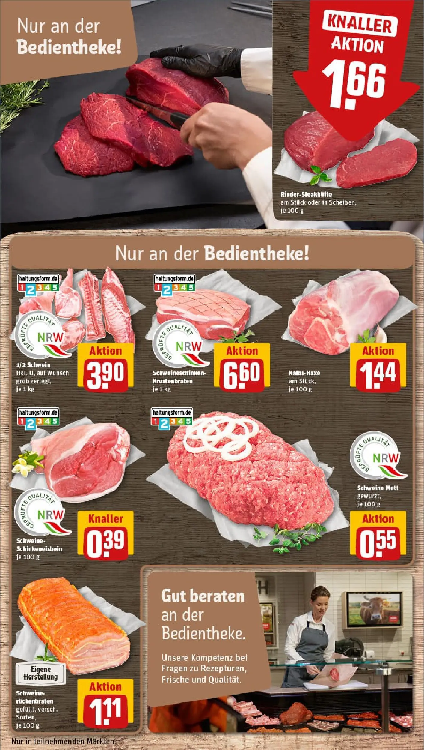 REWE Prospekt ab 17.11.2025 zum Blättern » Angebote | Seite: 10 | Produkte: Krustenbraten, Steak