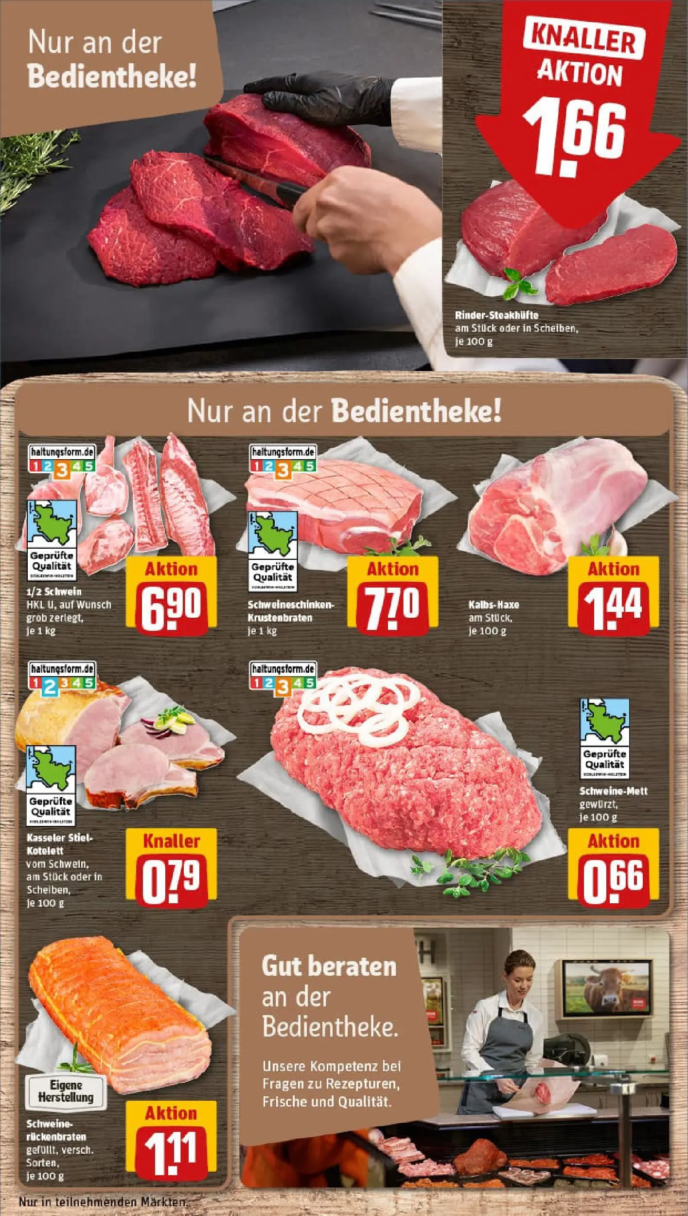 REWE Prospekt ab 17.11.2025 zum Blättern » Angebote | Seite: 10 | Produkte: Krustenbraten, Steak