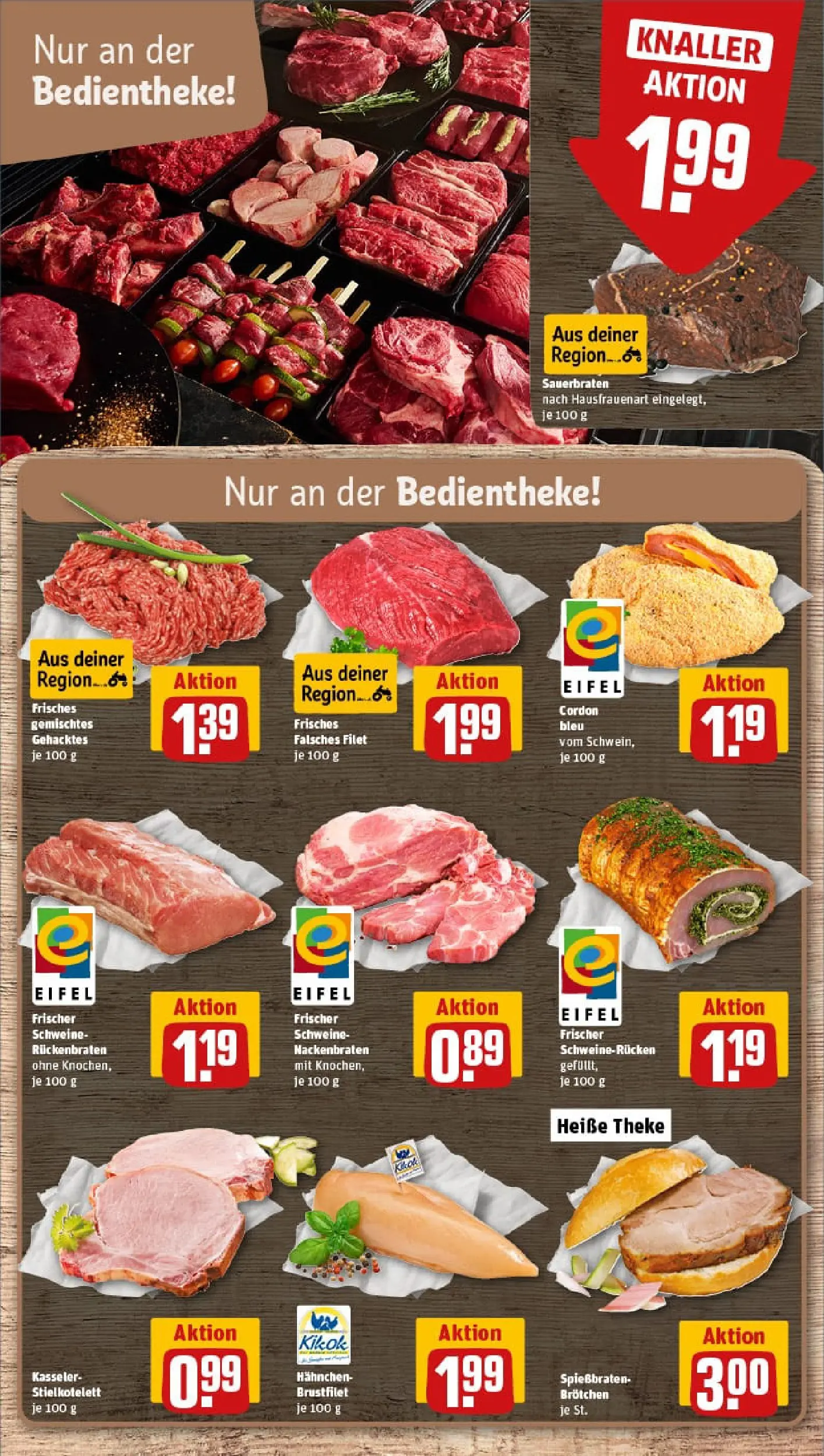 REWE Prospekt ab 17.11.2025 zum Blättern » Angebote | Seite: 8 | Produkte: Hahnchen, Theke, Schweinerucken