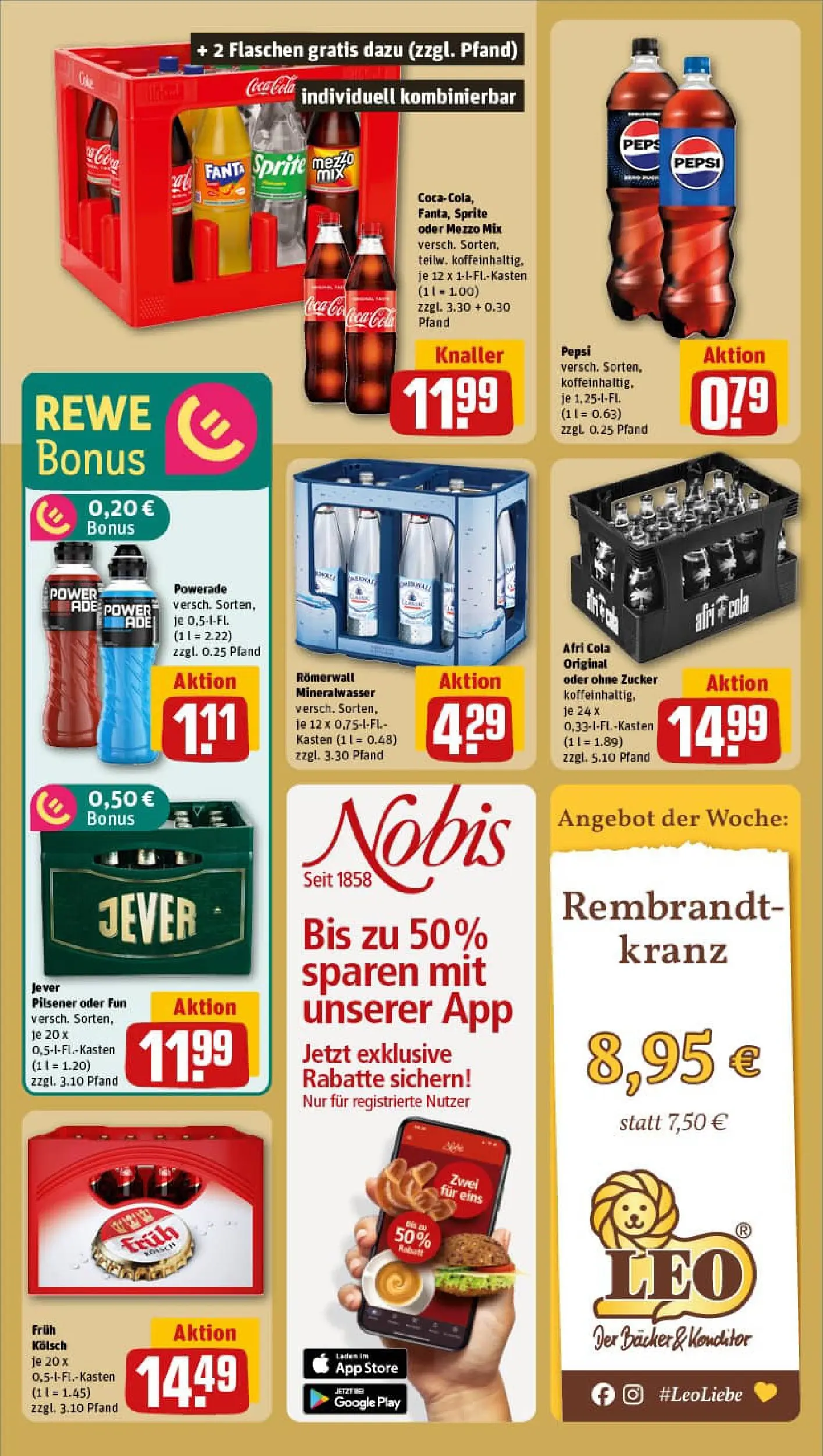 REWE Prospekt ab 17.11.2025 zum Blättern » Angebote | Seite: 16 | Produkte: Mezzo mix, Zucker, Pepsi, Oder mezzo mix
