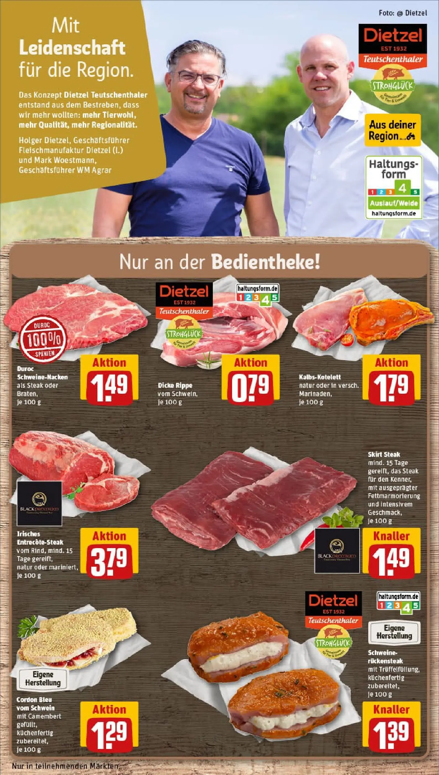 REWE Prospekt ab 17.11.2025 zum Blättern » Angebote | Seite: 10 | Produkte: Schweinenacken, Steak