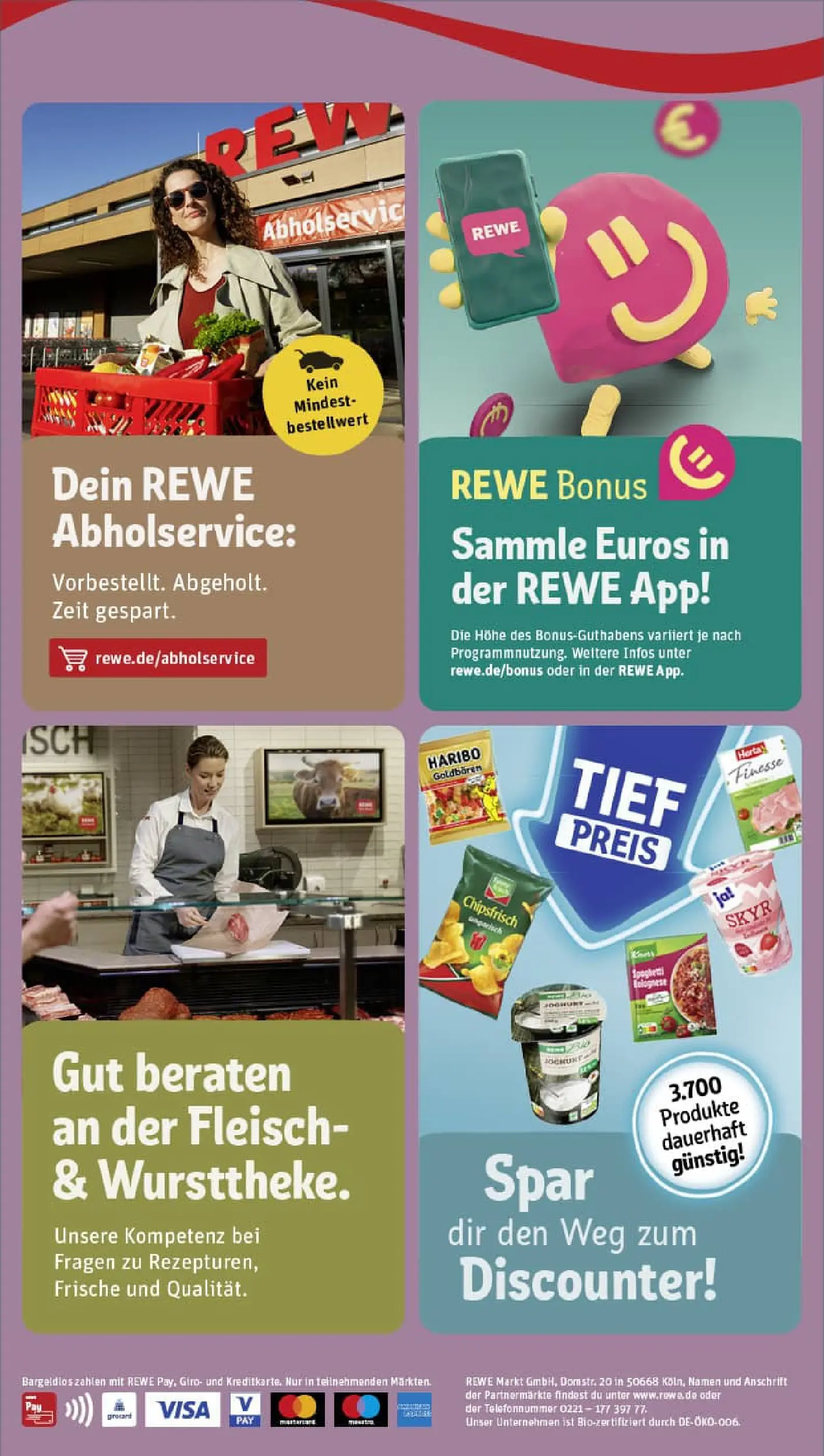 REWE Prospekt ab 17.11.2025 zum Blättern » Angebote | Seite: 2 | Produkte: Skyr, Chips, Fleisch, Herta finesse