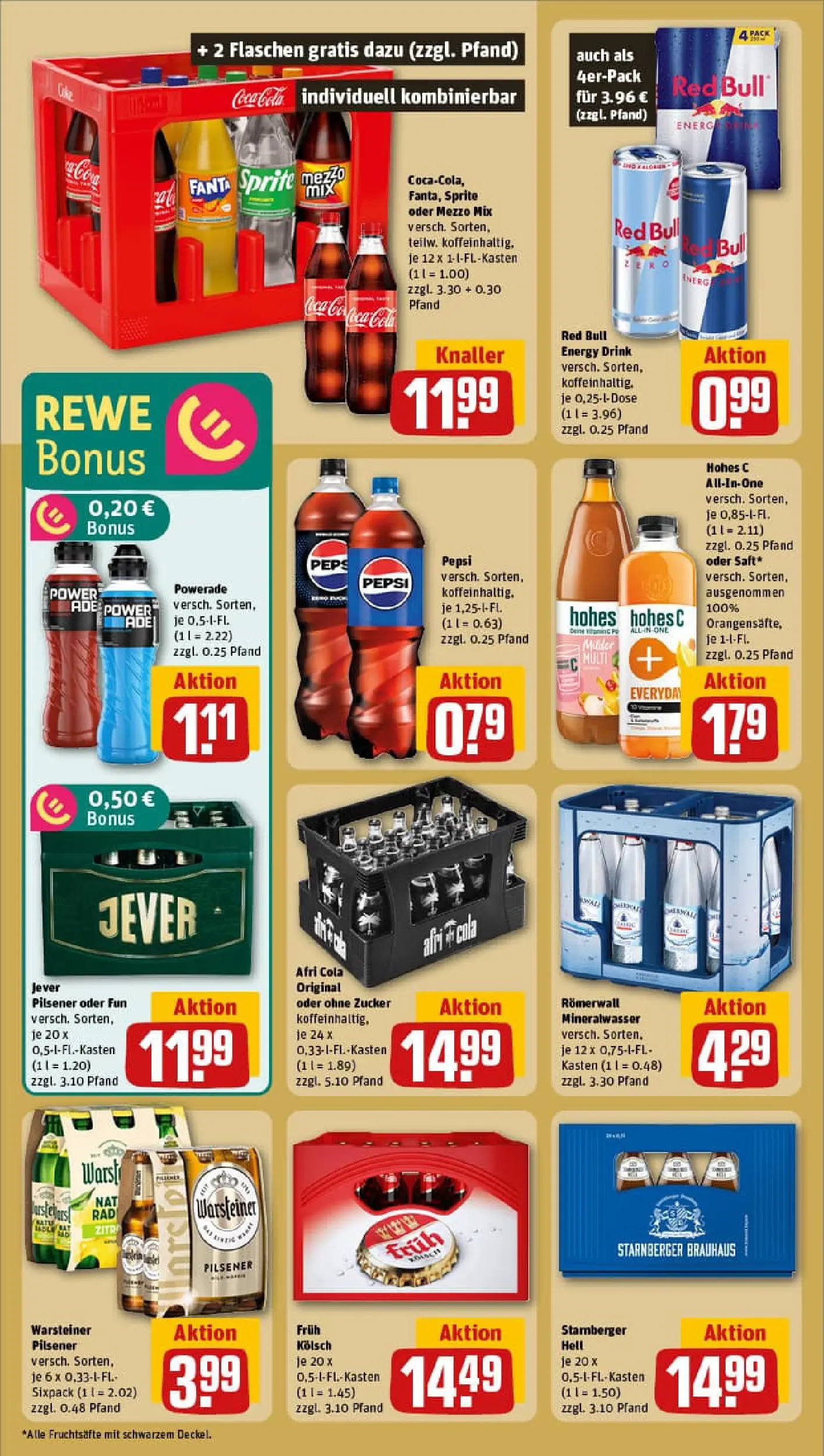 REWE Prospekt ab 17.11.2025 zum Blättern » Angebote | Seite: 16 | Produkte: Red bull, Fanta, Zucker, Oder mezzo mix