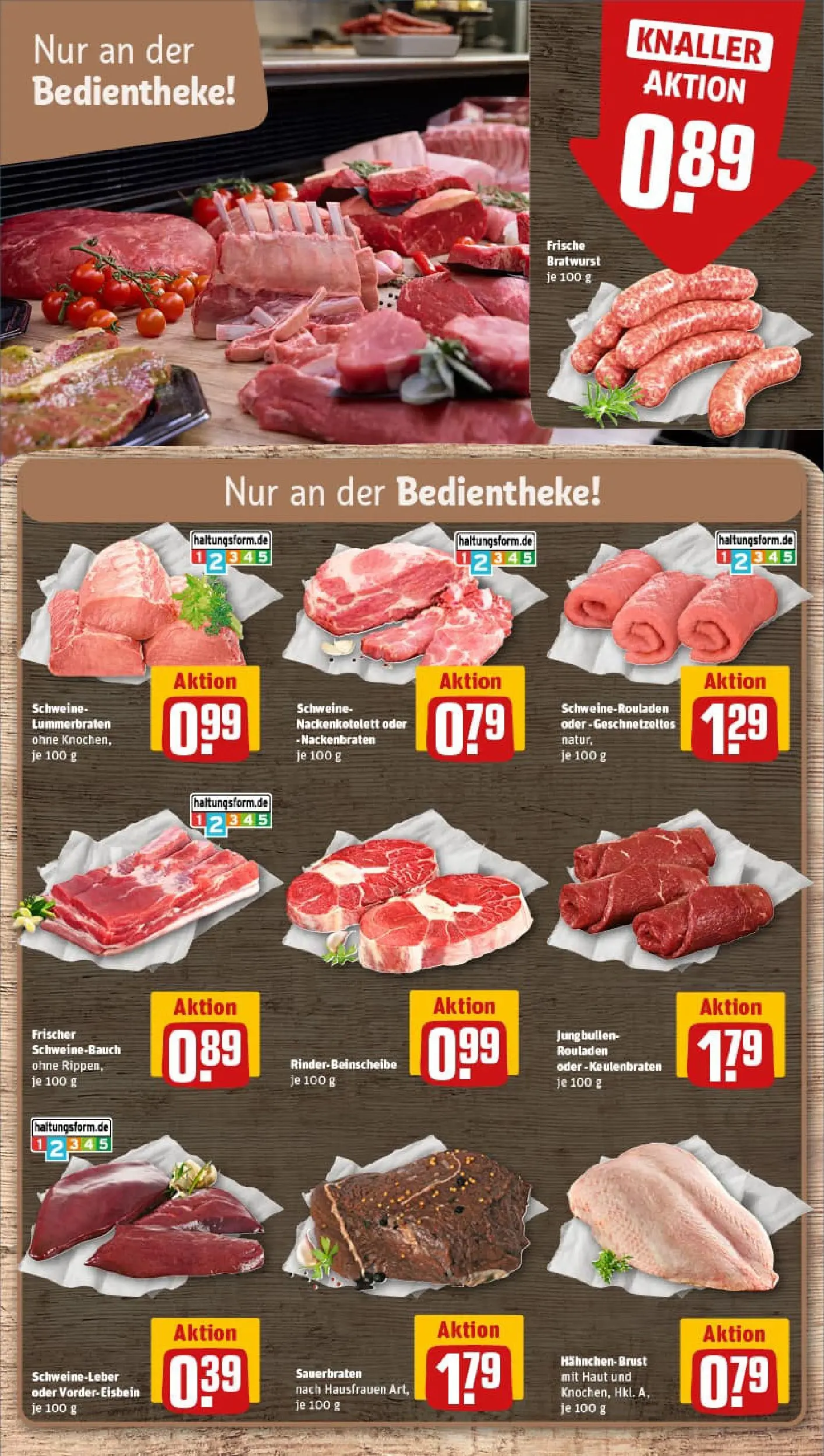 REWE Prospekt ab 17.11.2025 zum Blättern » Angebote | Seite: 8 | Produkte: Schweinebauch, Bratwurst, Steak, Hahnchenbrust