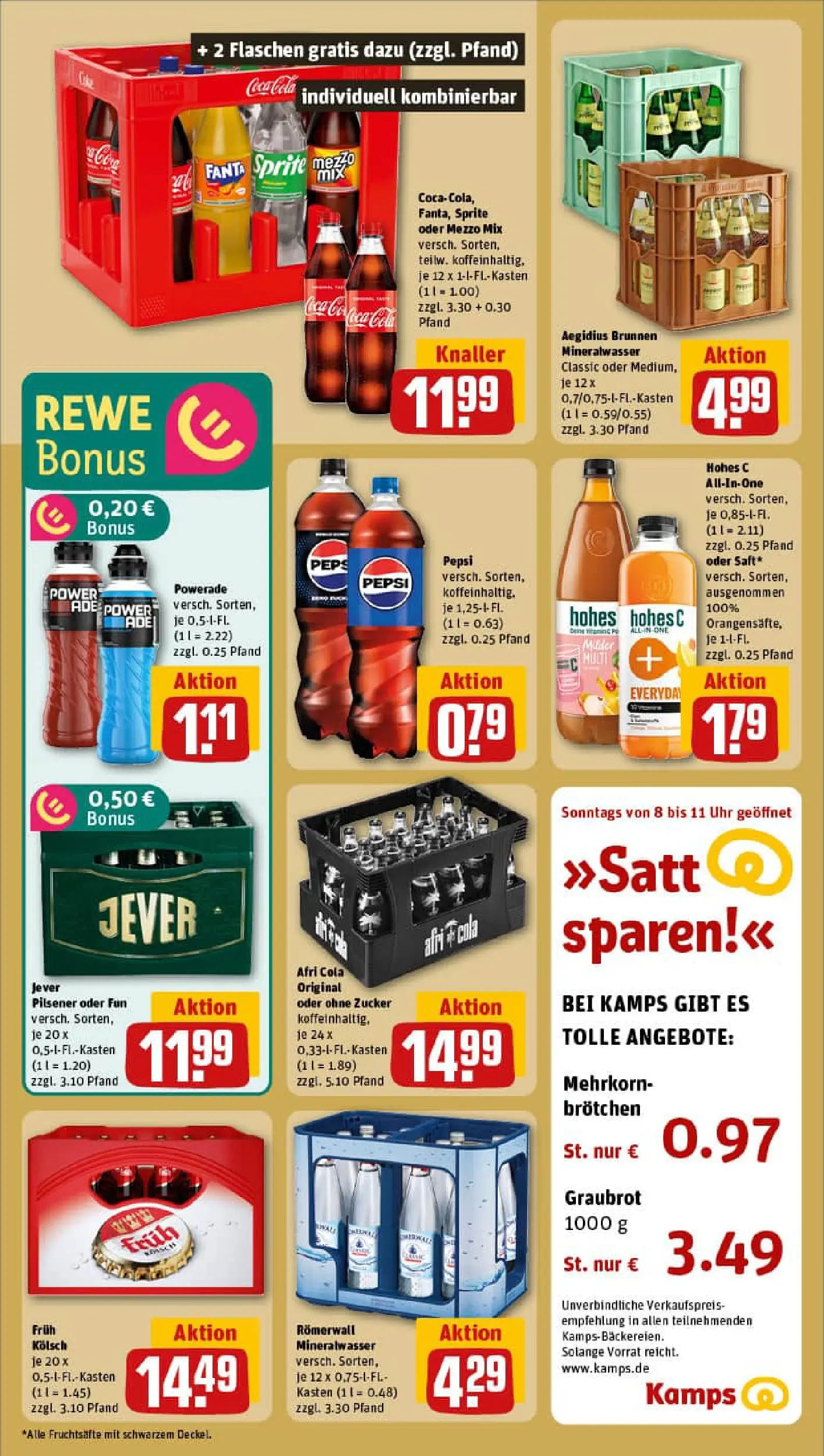 REWE Prospekt ab 17.11.2025 zum Blättern » Angebote | Seite: 16 | Produkte: Sprite, Jever, Pepsi, Uhr