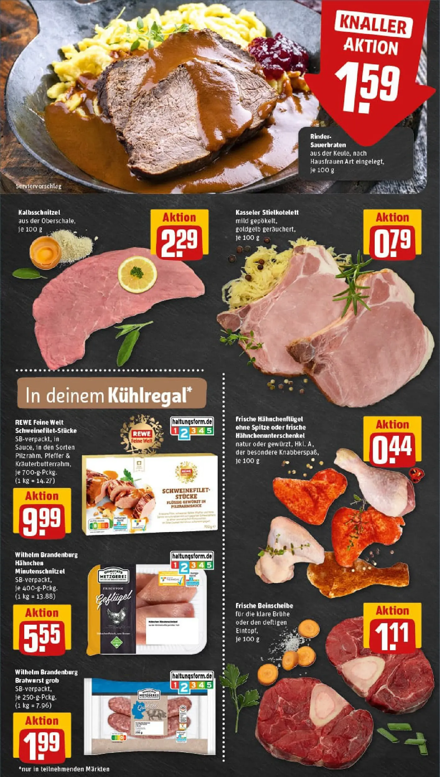 REWE Prospekt ab 17.11.2025 zum Blättern » Angebote | Seite: 6 | Produkte: Hahnchen, Bratwurst, Pfeffer