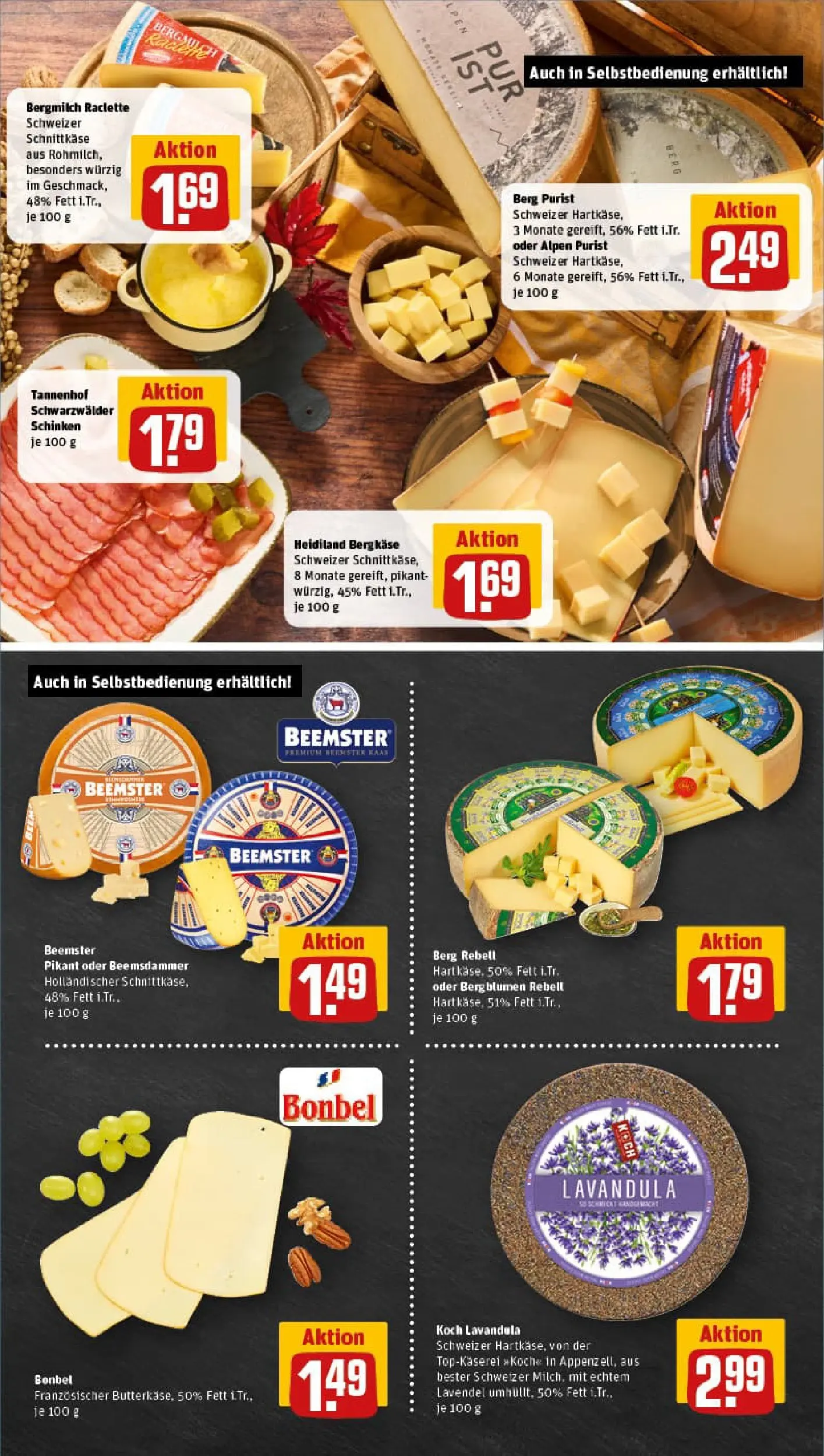 REWE Prospekt ab 17.11.2025 zum Blättern » Angebote | Seite: 9 | Produkte: Butter, Blumen, Schinken, Lavendel