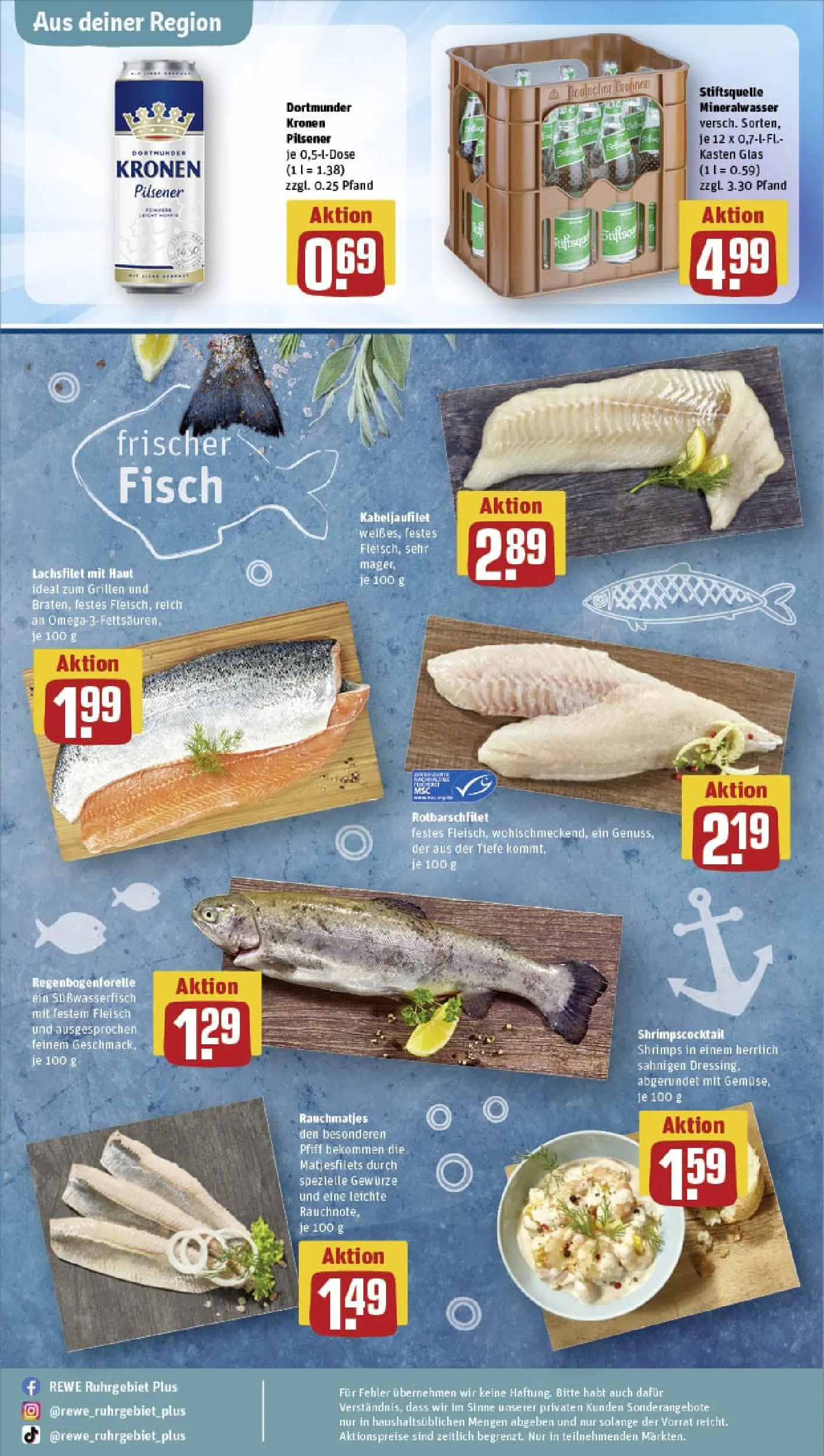 REWE Prospekt ab 17.11.2025 zum Blättern » Angebote | Seite: 28 | Produkte: Mineralwasser, Fisch, Gewürze, Fleisch