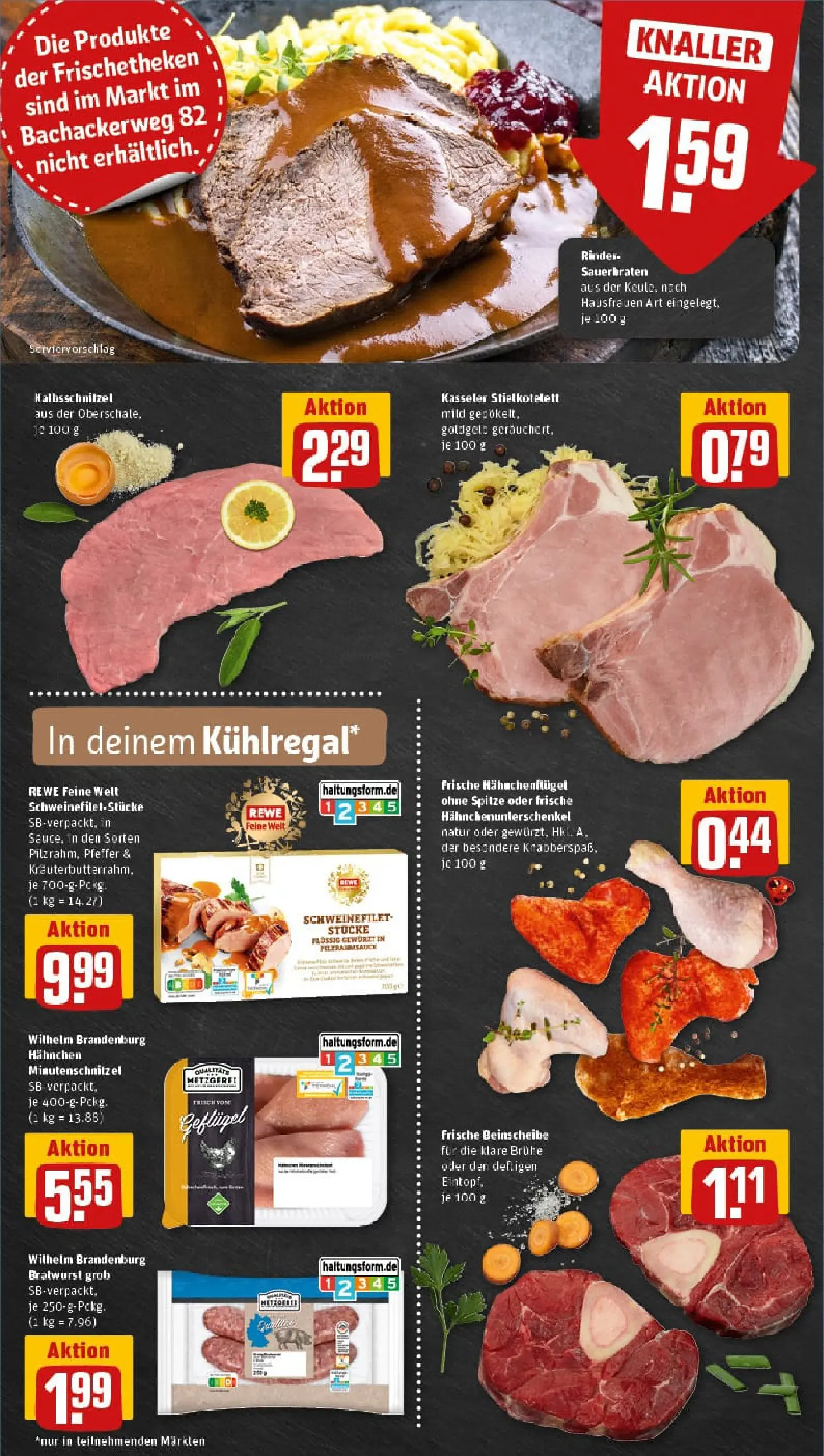 REWE Prospekt ab 17.11.2025 zum Blättern » Angebote | Seite: 6 | Produkte: Hahnchen, Bratwurst, Schweinefilet, Pfeffer