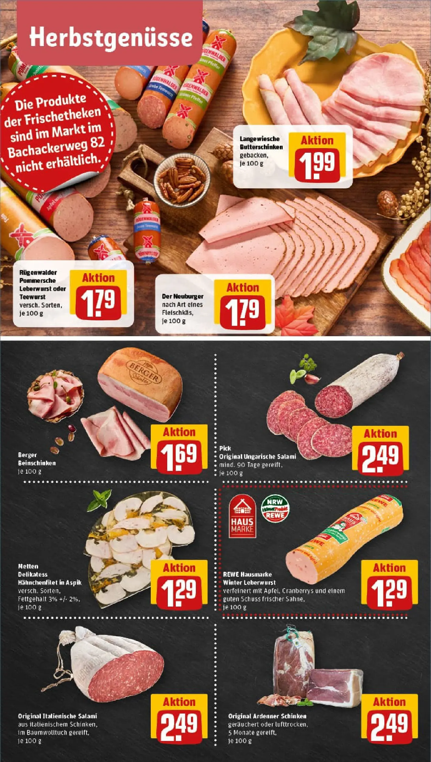 REWE Prospekt ab 17.11.2025 zum Blättern » Angebote | Seite: 8 | Produkte: Äpfel, Salami, Schinken, Sahne