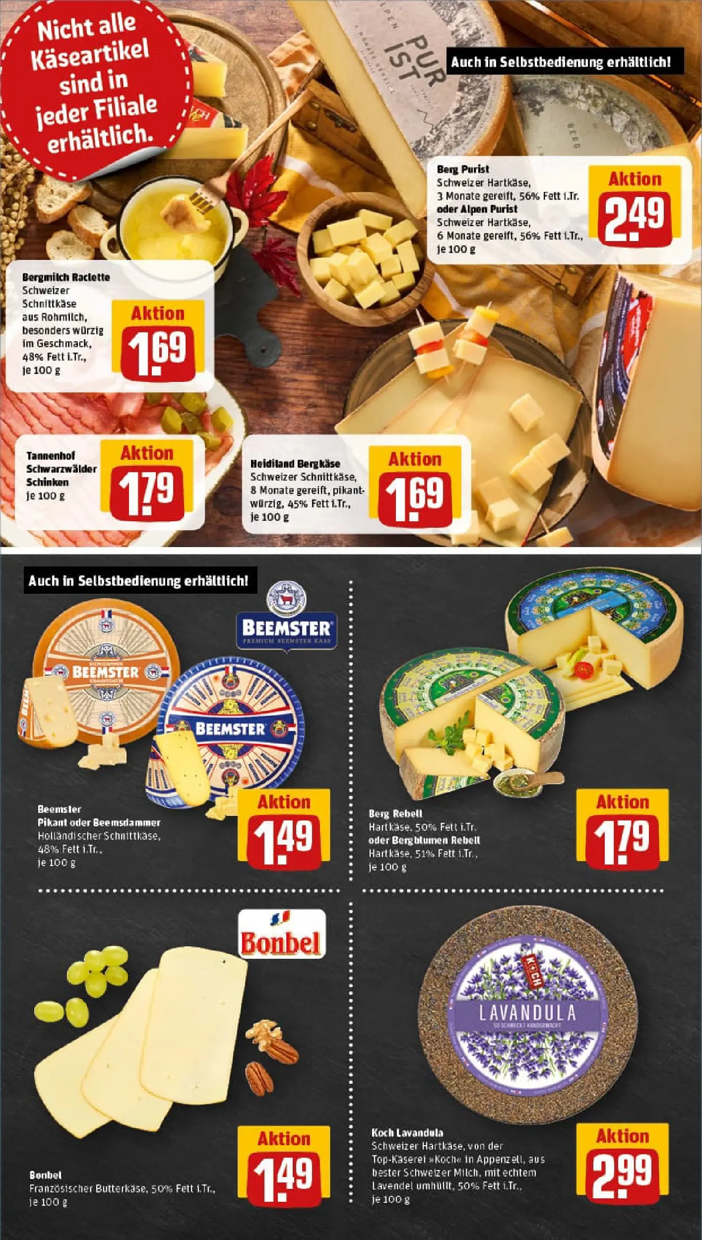 REWE Prospekt ab 17.11.2025 zum Blättern » Angebote | Seite: 9 | Produkte: Blumen, Schinken, Raclette, Lavendel
