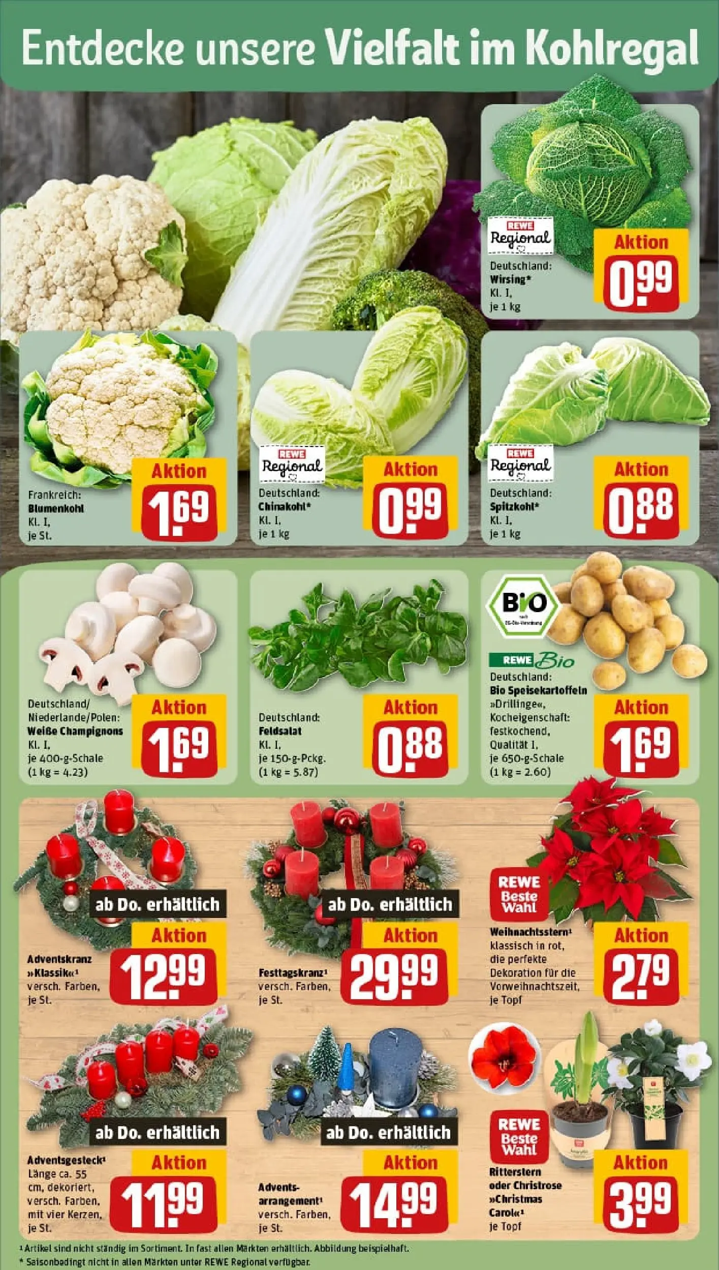 REWE Prospekt ab 17.11.2025 zum Blättern » Angebote | Seite: 9 | Produkte: Himbeeren, Mandarinen, Orangen, Heidelbeeren
