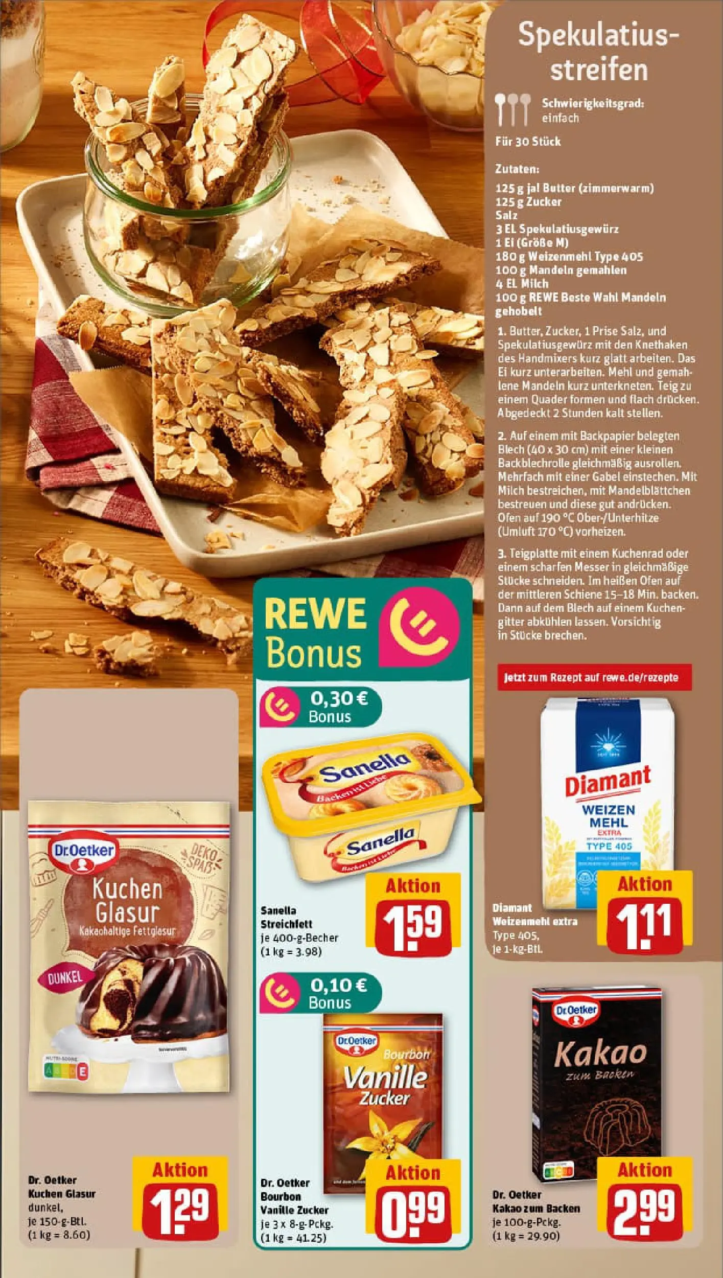 REWE Prospekt ab 17.11.2025 zum Blättern » Angebote | Seite: 5 | Produkte: Mehl, Mandeln, Salz, Kuchen