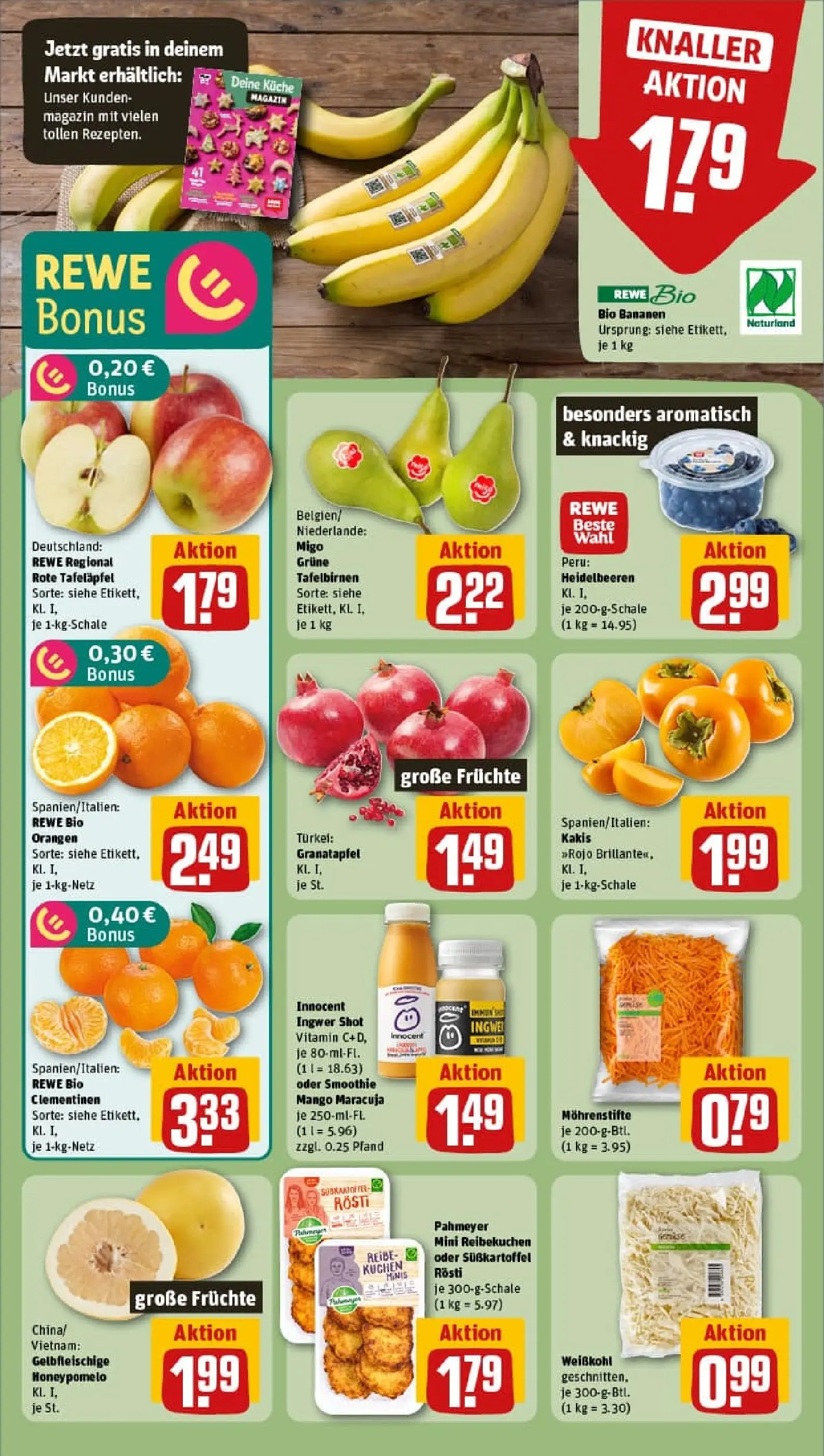 REWE Prospekt ab 17.11.2025 zum Blättern » Angebote | Seite: 8 | Produkte: Hahnchen, Burger, Roastbeef, Salami