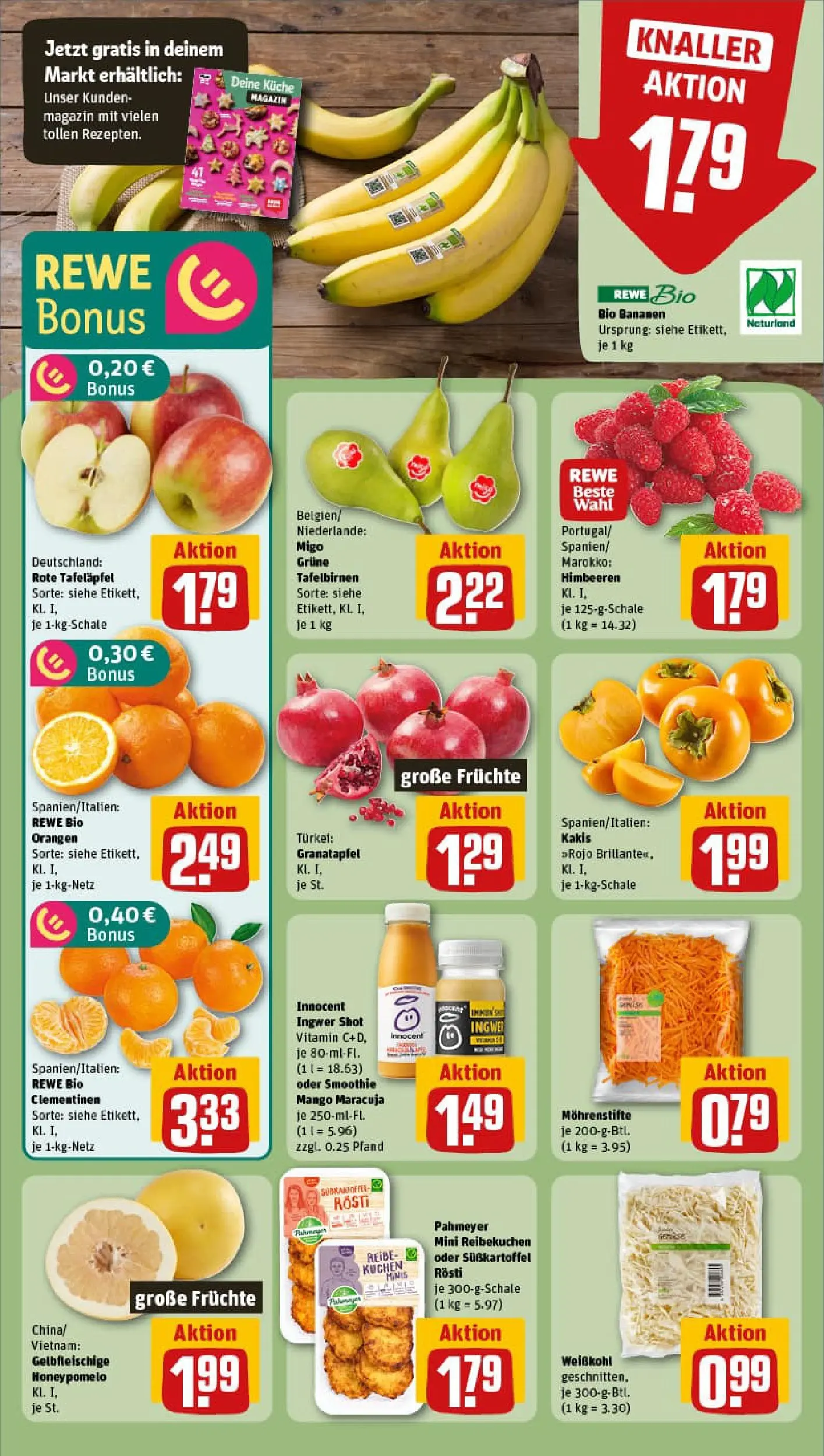 REWE Prospekt ab 17.11.2025 zum Blättern » Angebote | Seite: 6 | Produkte: Granatapfel, Orangen, Kaki, Kuchen
