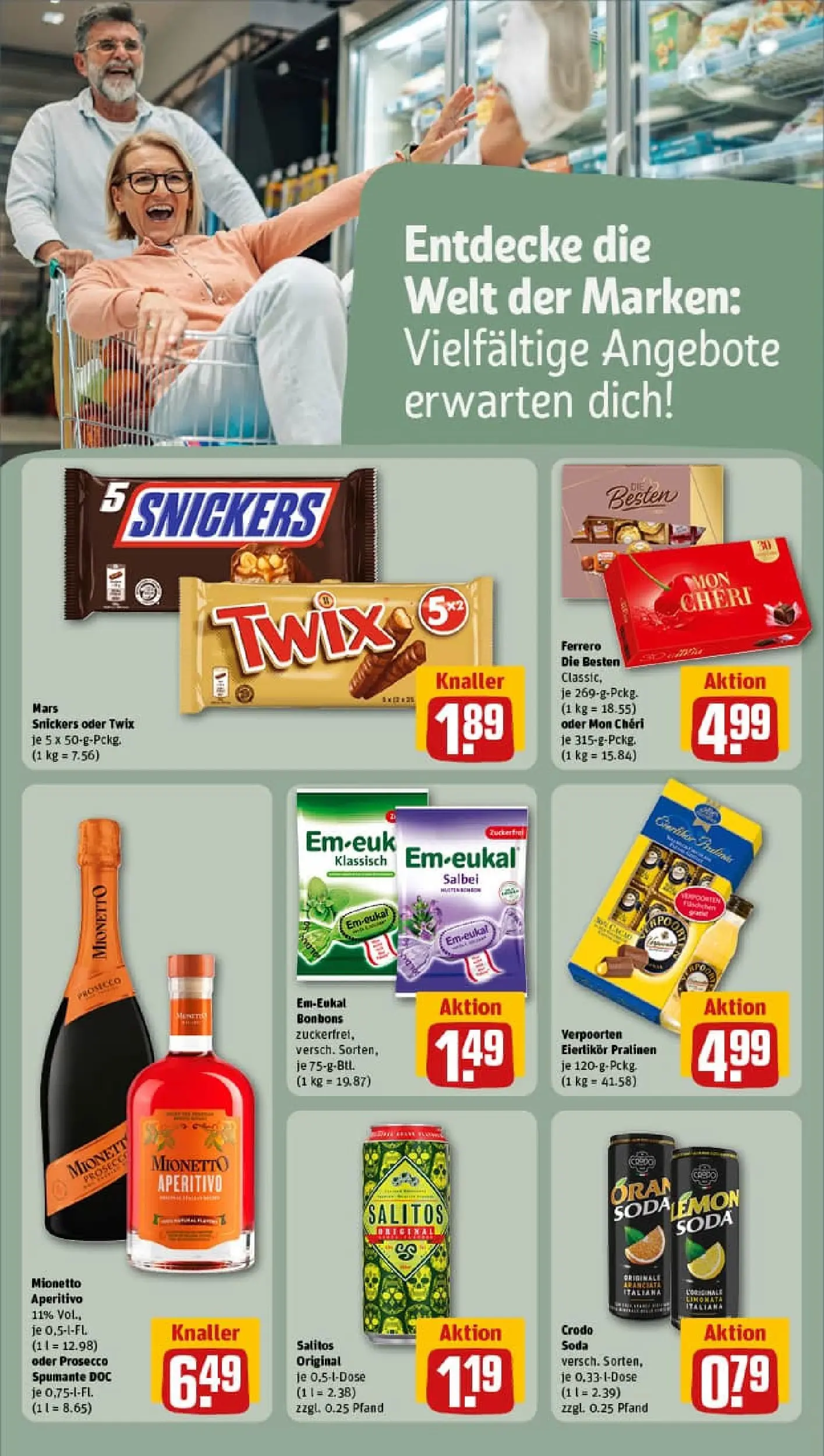 REWE Prospekt ab 17.11.2025 zum Blättern » Angebote | Seite: 14 | Produkte: Käse, Messmer, Knorr, Chips