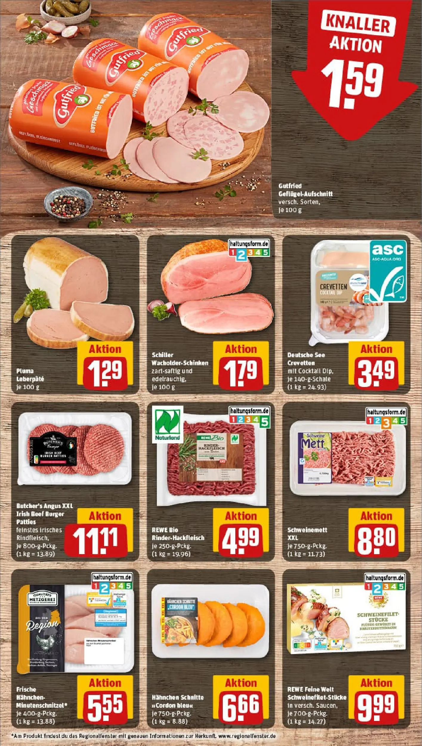 REWE Prospekt ab 17.11.2025 zum Blättern » Angebote | Seite: 8 | Produkte: Hahnchen, Burger, Schweinefilet