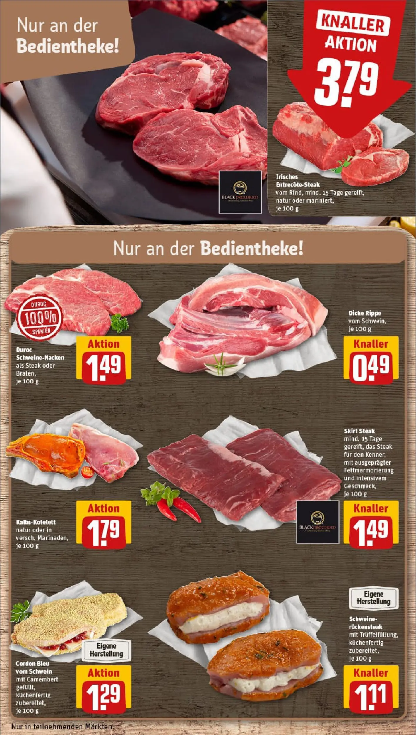 REWE Prospekt ab 17.11.2025 zum Blättern » Angebote | Seite: 10 | Produkte: Schweinenacken, Steak