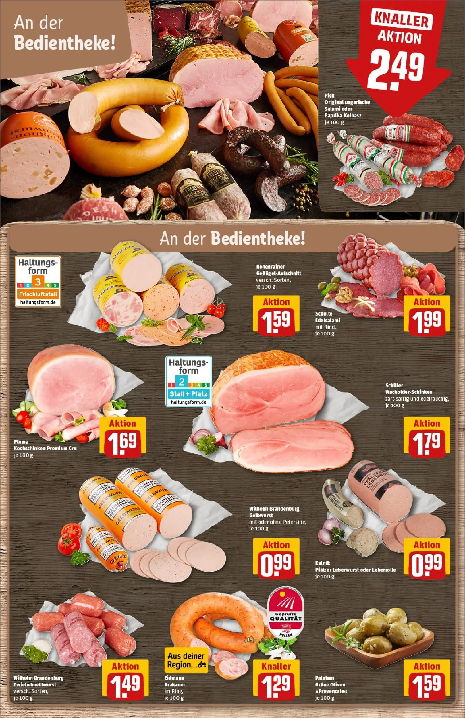 REWE Prospekt ab 17.11.2025 zum Blättern » Angebote | Seite: 10 | Produkte: Paprika, Salami