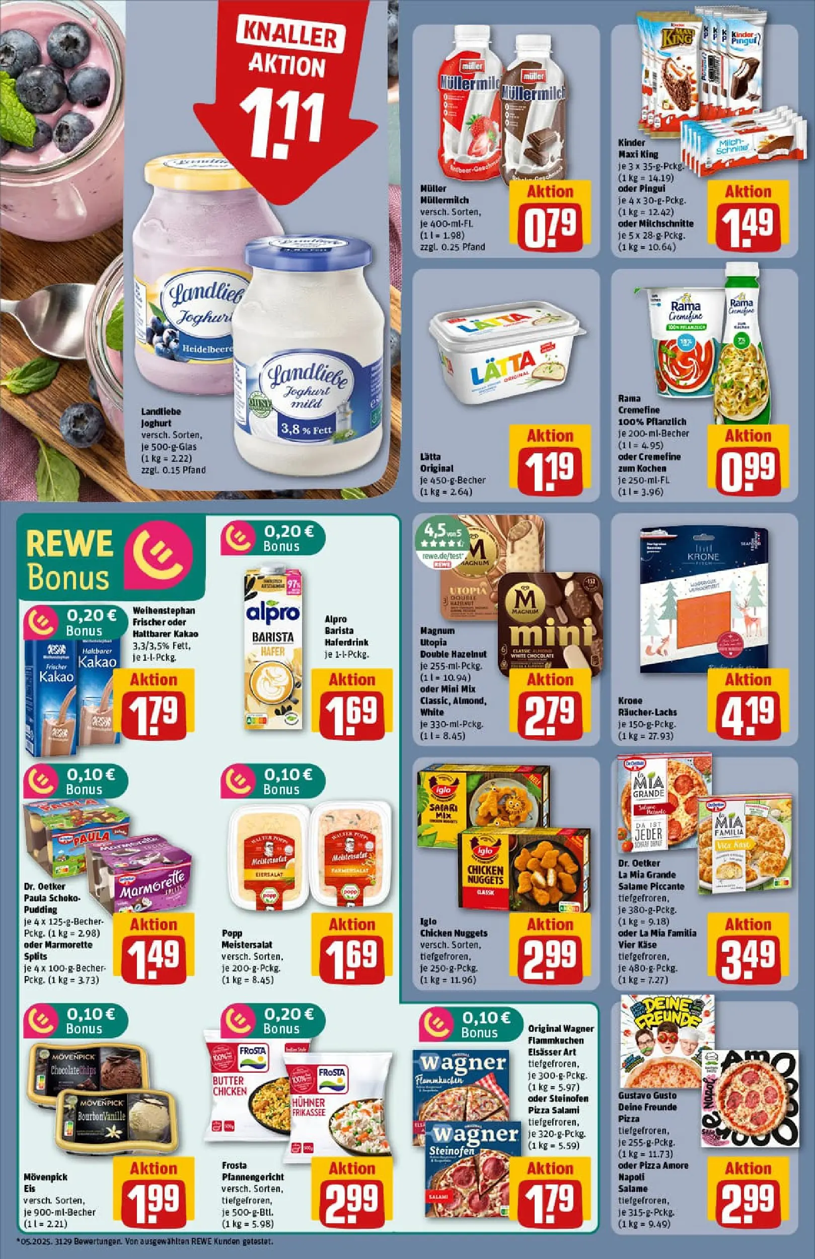 REWE Prospekt ab 17.11.2025 zum Blättern » Angebote | Seite: 18 | Produkte: Gustavo gusto, Milch, Joghurt, Alpro
