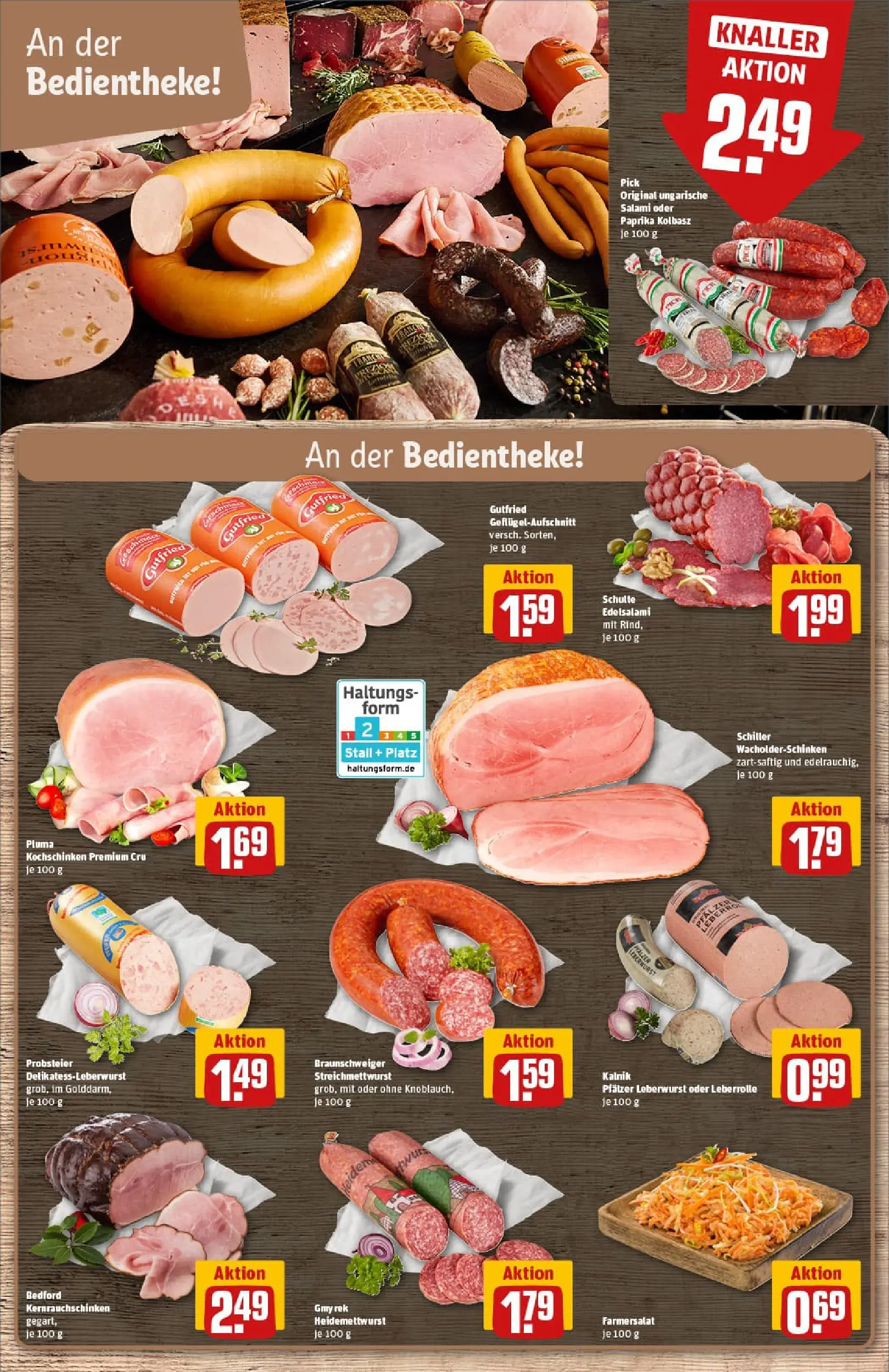 REWE Prospekt ab 17.11.2025 zum Blättern » Angebote | Seite: 10 | Produkte: Paprika, Salami