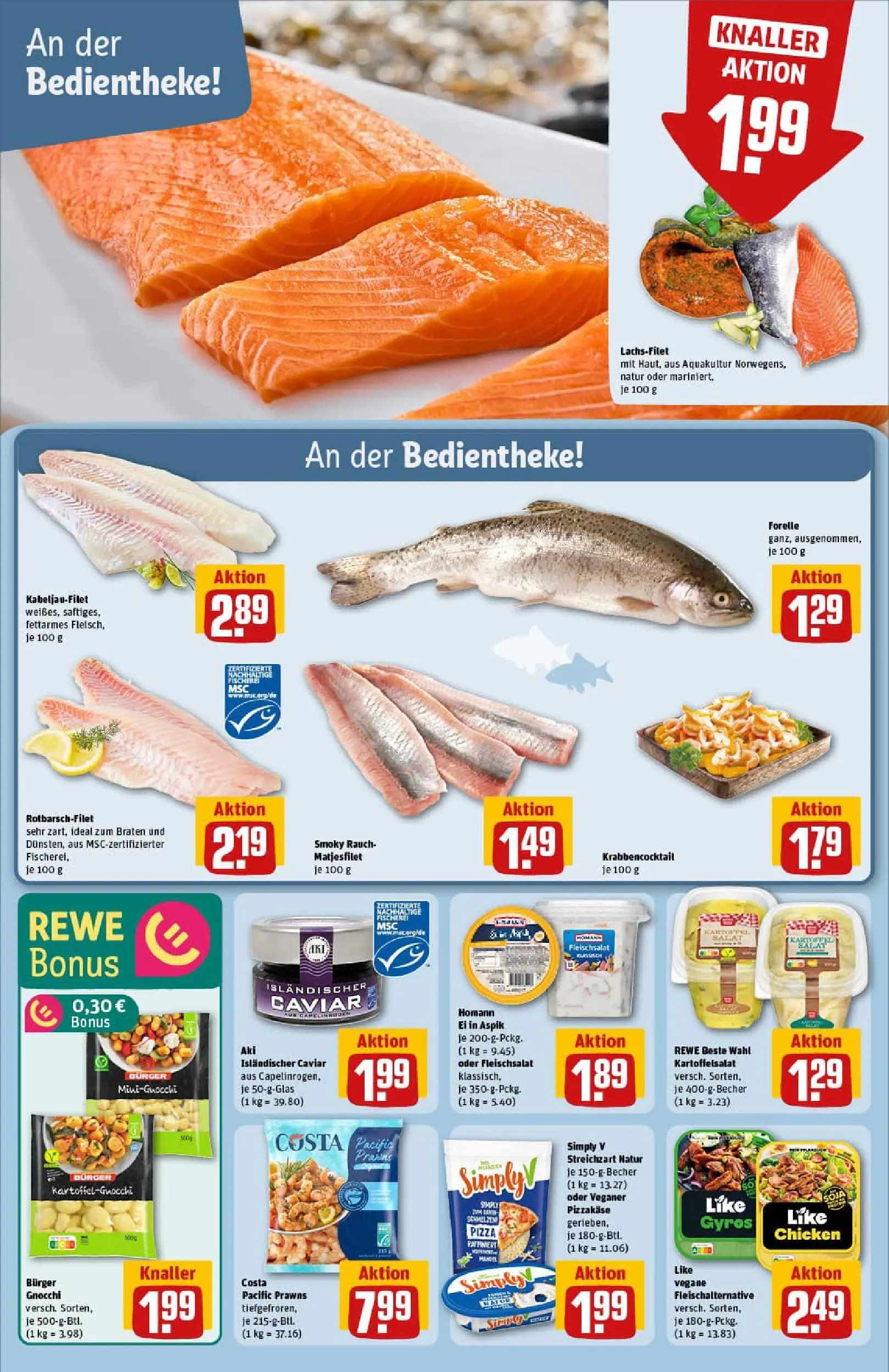 REWE Prospekt ab 17.11.2025 zum Blättern » Angebote | Seite: 16 | Produkte: Burger, Gyros, Pizza, Salat