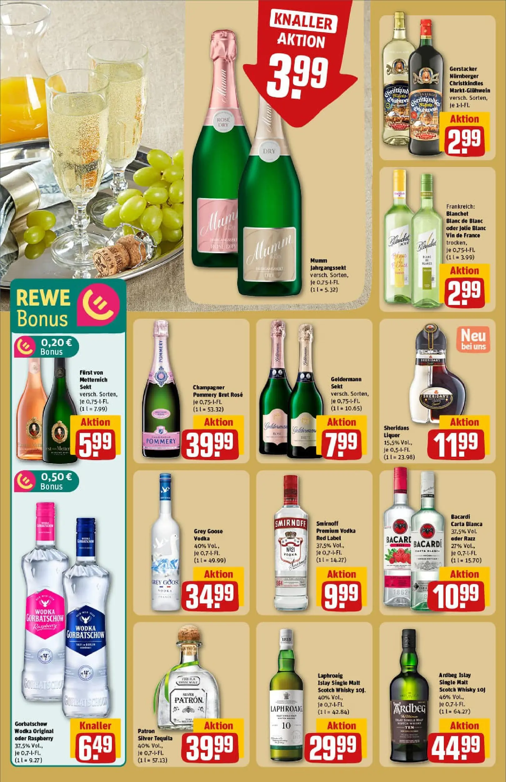 REWE Prospekt ab 17.11.2025 zum Blättern » Angebote | Seite: 22 | Produkte: Whisky, Furst von metternich, Sekt, Tequila