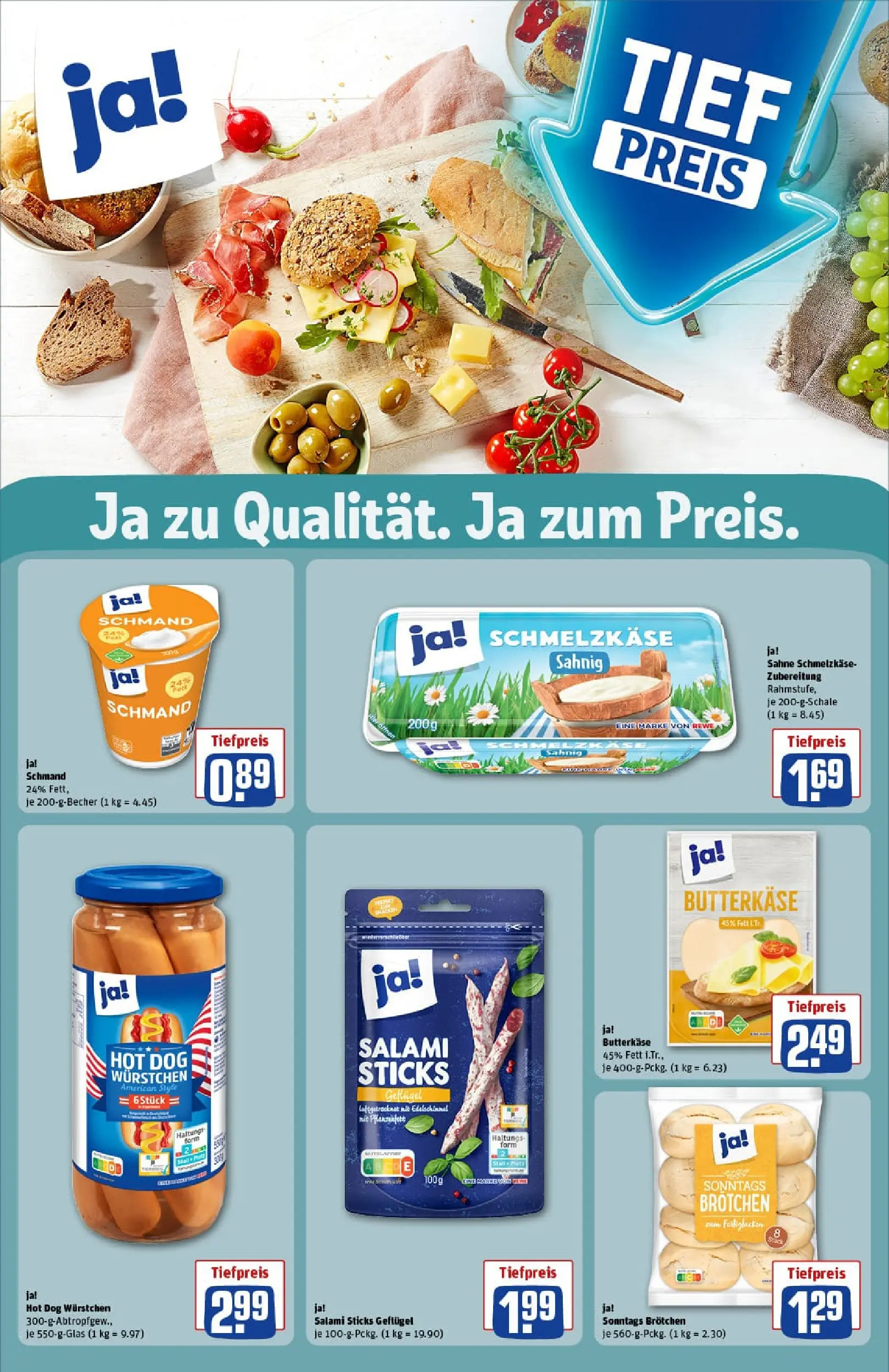 REWE Prospekt ab 17.11.2025 zum Blättern » Angebote | Seite: 23 | Produkte: Salami, Sahne