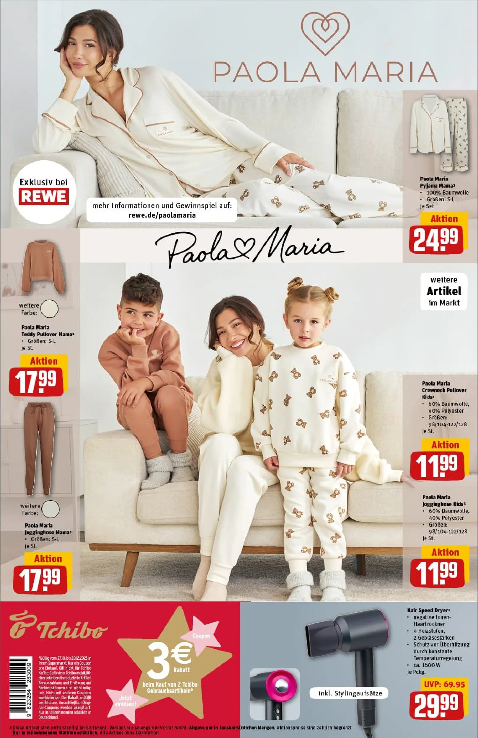 REWE Prospekt ab 17.11.2025 zum Blättern » Angebote | Seite: 30 | Produkte: Jogginghose, Haartrockner, Pullover, Pyjama