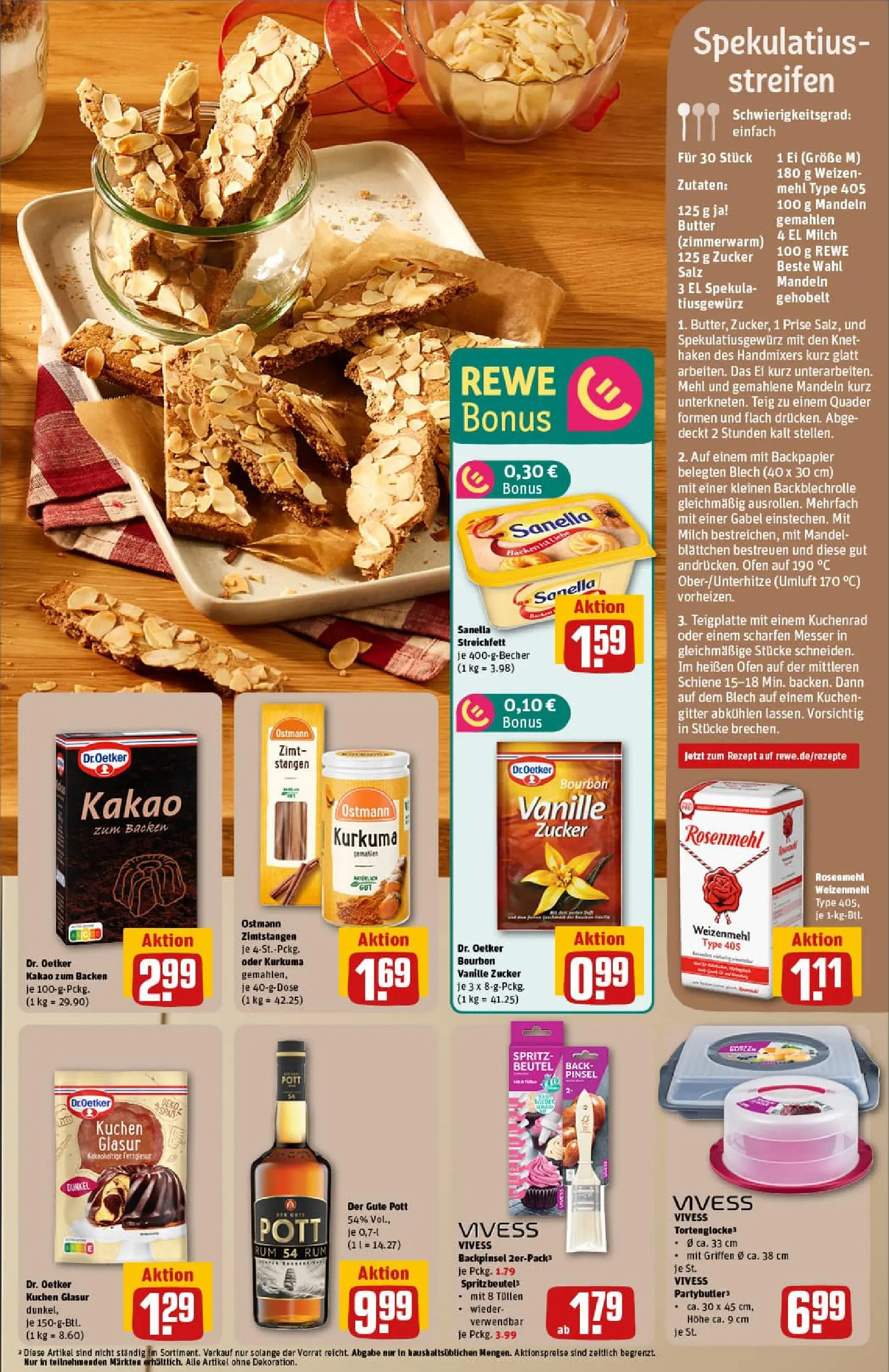 REWE Prospekt ab 17.11.2025 zum Blättern » Angebote | Seite: 5 | Produkte: Weizenmehl, Pinsel, Mandeln, Sanella