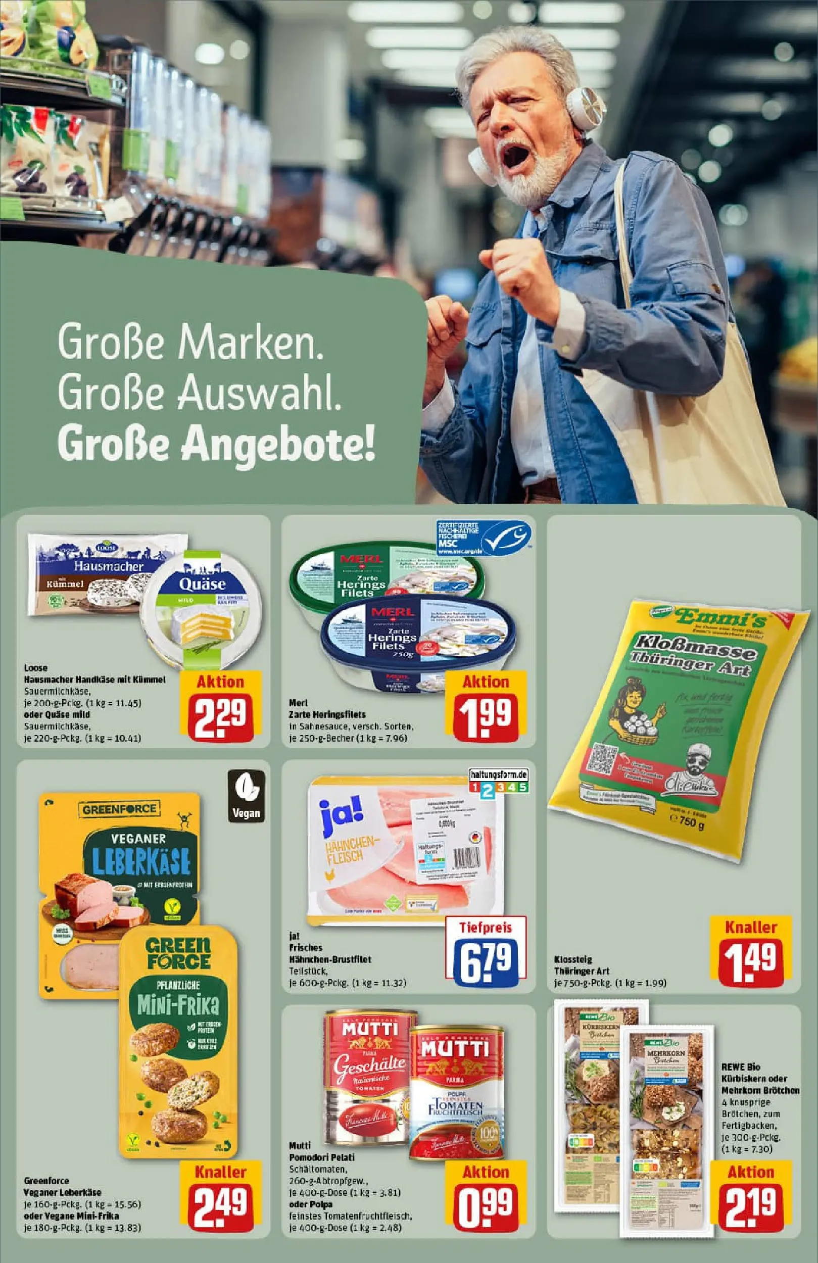 REWE Prospekt ab 17.11.2025 zum Blättern » Angebote | Seite: 17 | Produkte: Hahnchen, Tomaten, Fleisch, Leberkase