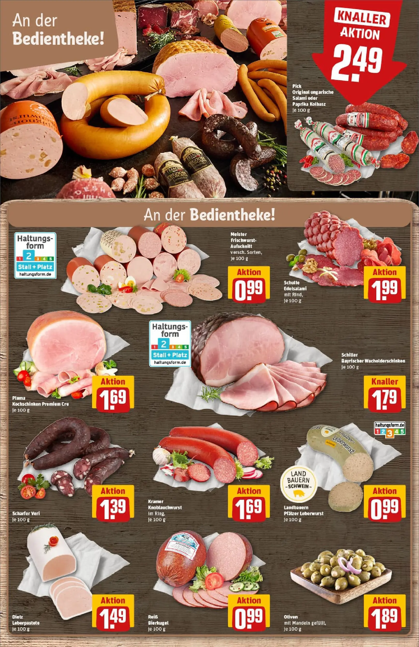 REWE Prospekt ab 17.11.2025 zum Blättern » Angebote | Seite: 12 | Produkte: Mandeln, Paprika, Salami