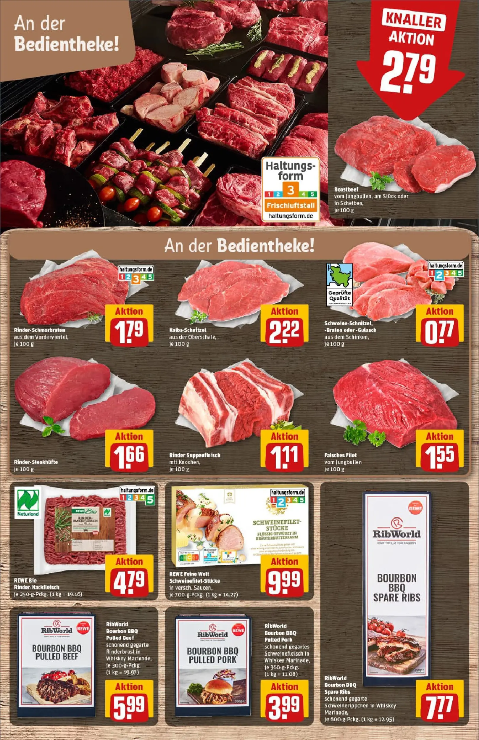 REWE Prospekt ab 17.11.2025 zum Blättern » Angebote | Seite: 9 | Produkte: Spare ribs, Schweinefleisch, Bourbon, Whiskey